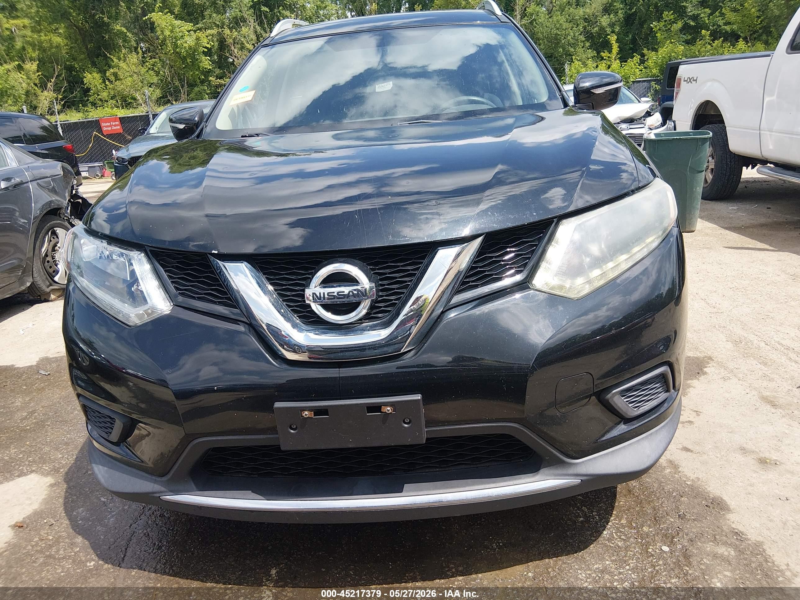 2015 Nissan Rogue Sv Gray vin: 5N1AT2MV0FC810177