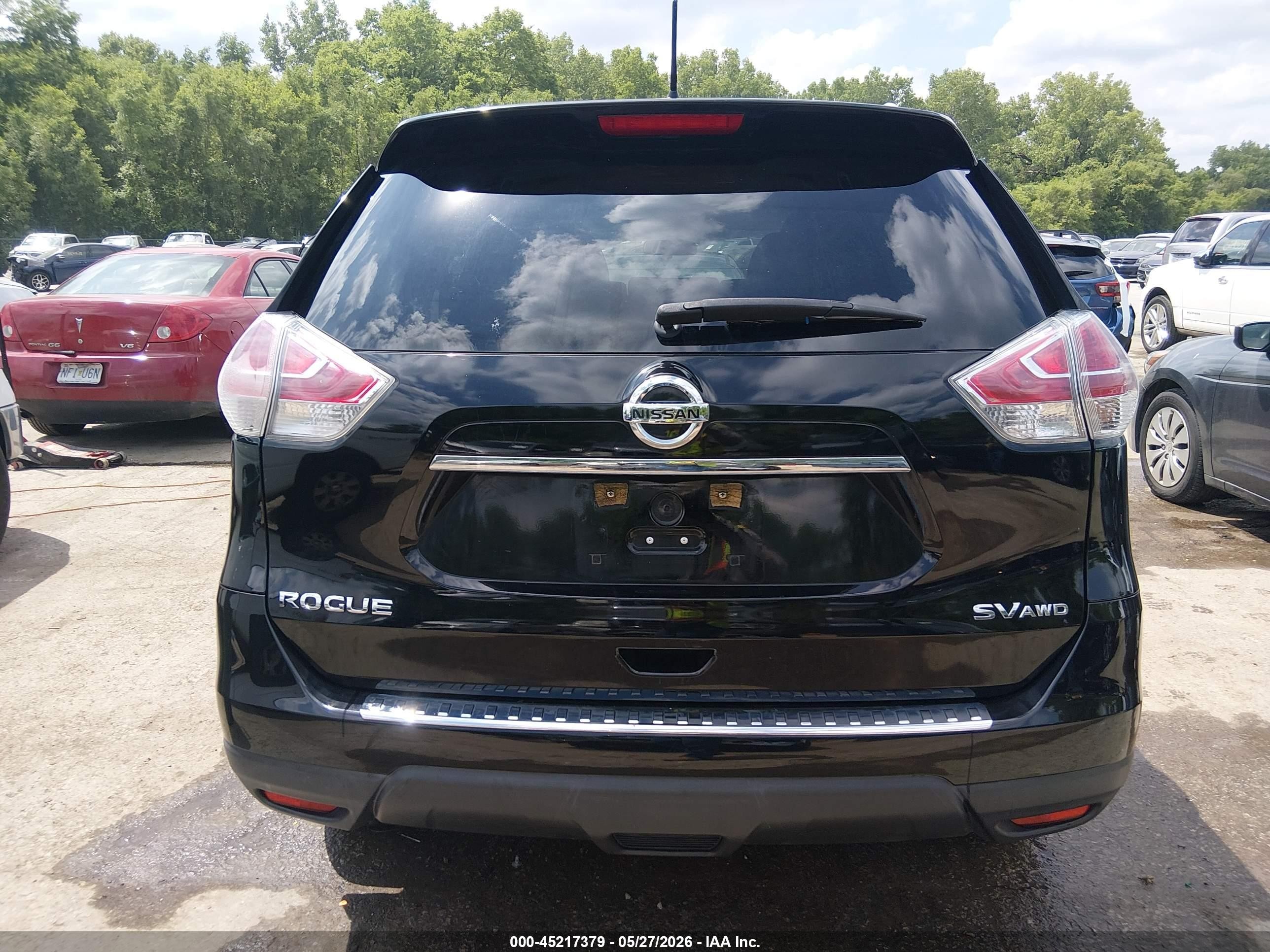 2015 Nissan Rogue Sv Gray vin: 5N1AT2MV0FC810177