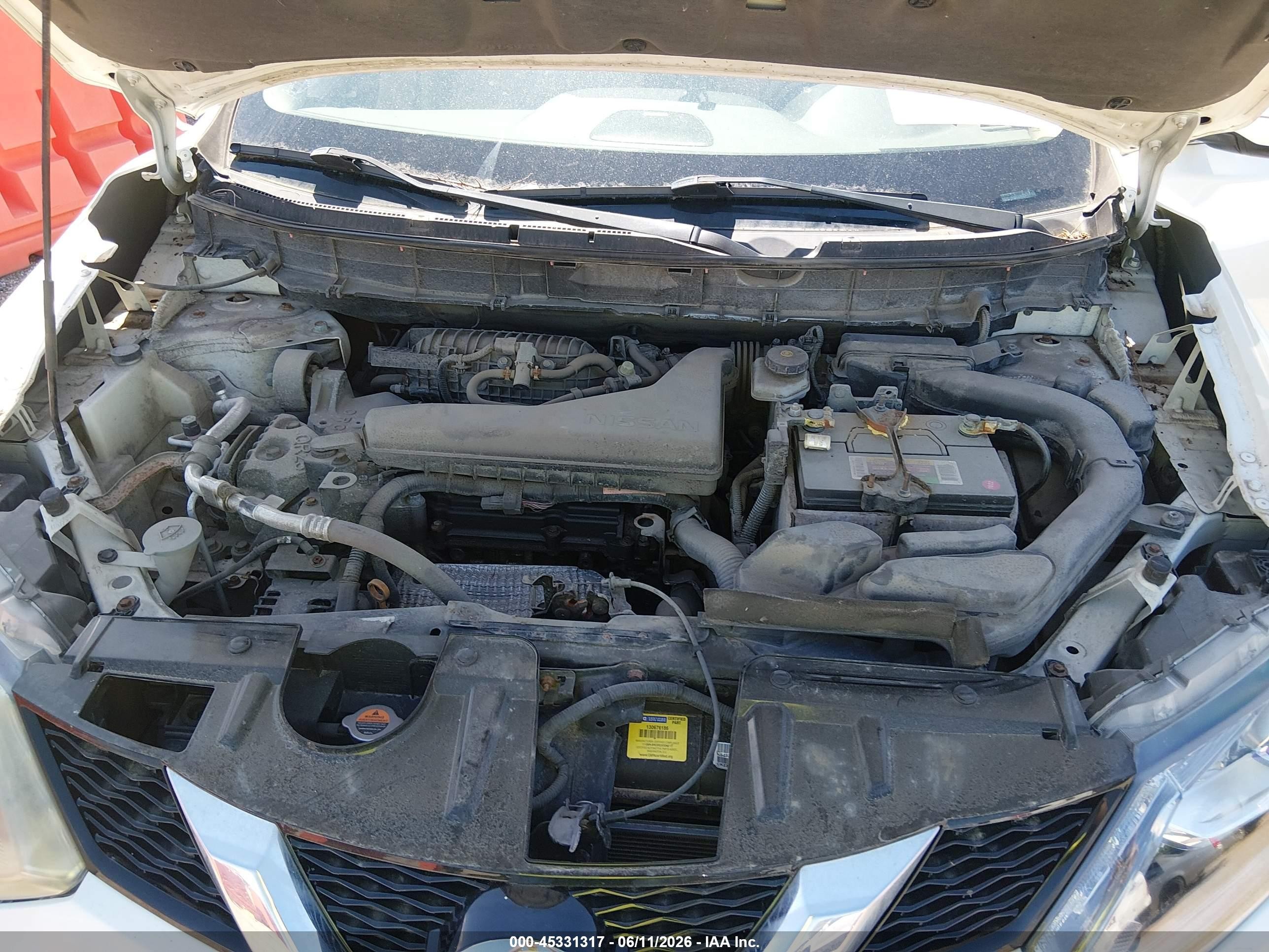 2015 Nissan Rogue Sl White vin: 5N1AT2MV0FC825780