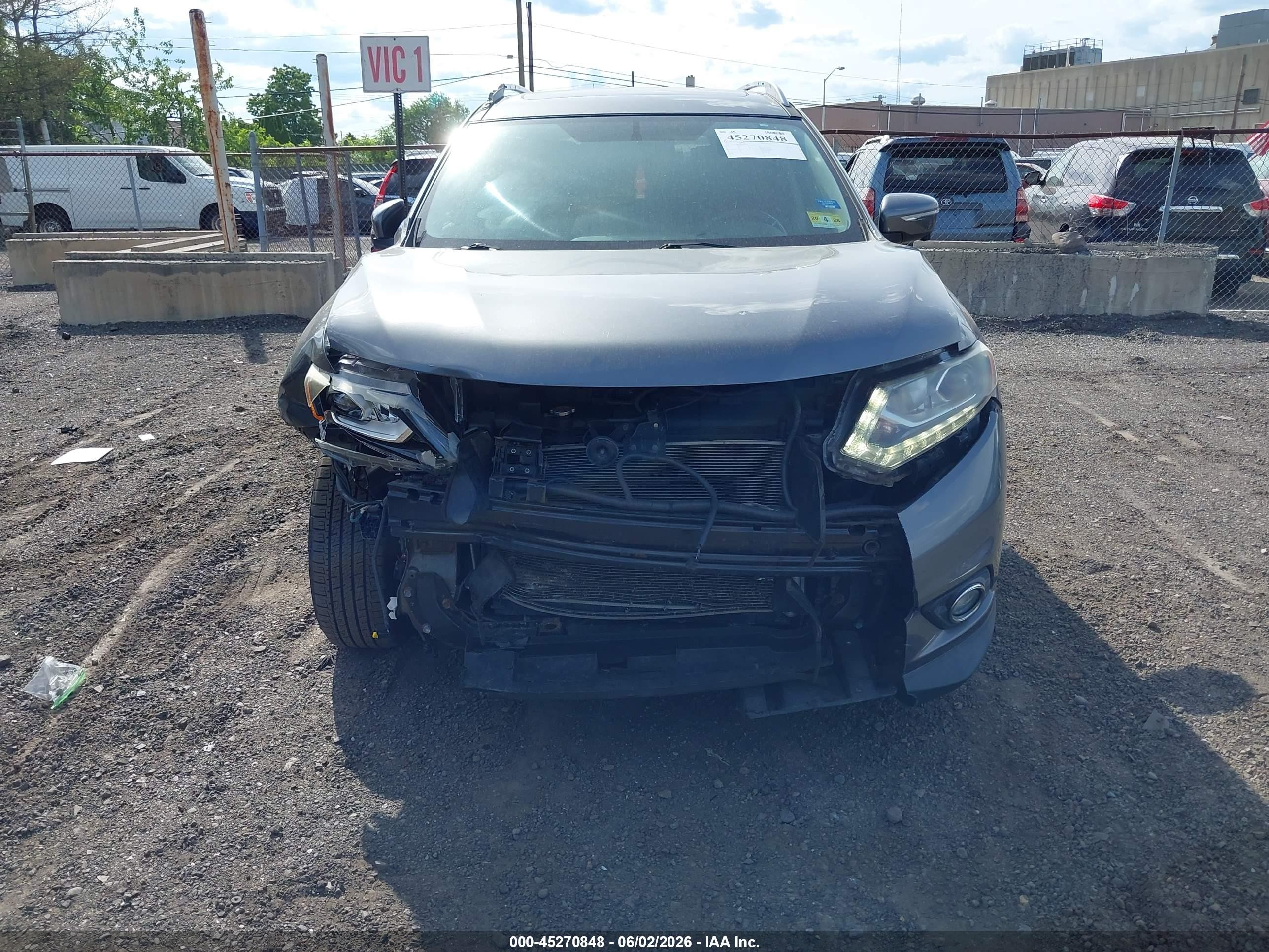 2015 Nissan Rogue Sl Gray vin: 5N1AT2MV0FC826976