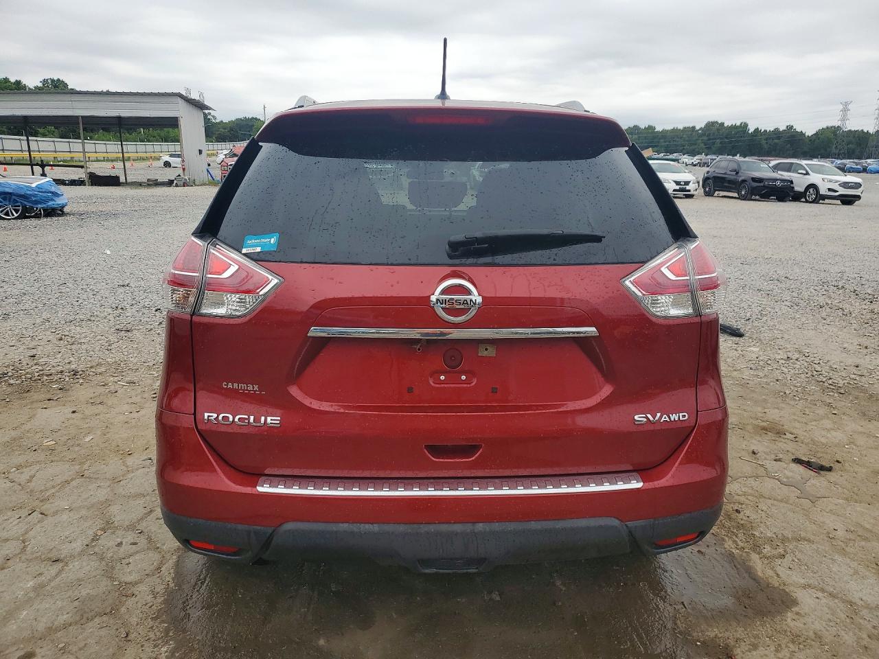 2015 Nissan Rogue Sv Red vin: 5N1AT2MV0FC836620