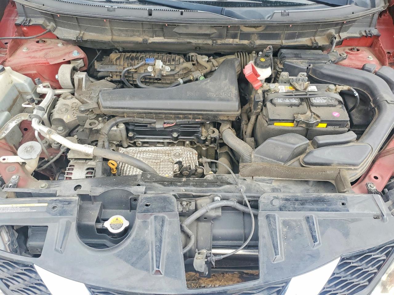 2015 Nissan Rogue Sv Red vin: 5N1AT2MV0FC836620