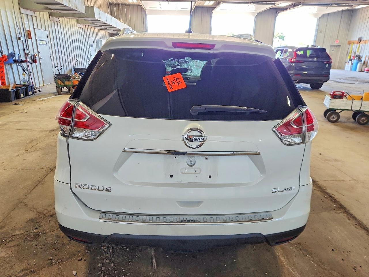 2015 Nissan Rogue Sl White vin: 5N1AT2MV0FC842935