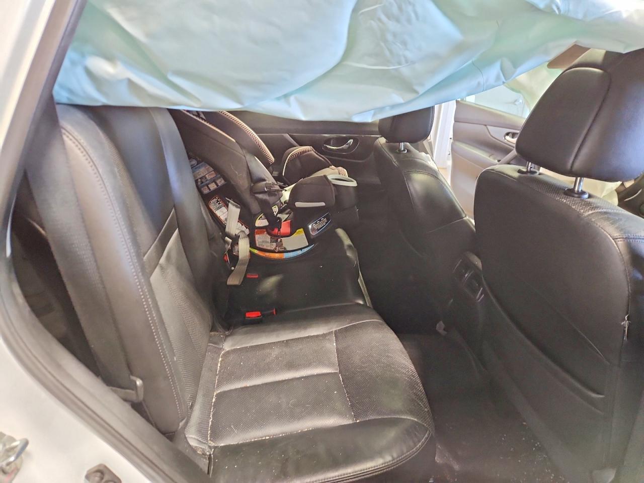 2015 Nissan Rogue Sl White vin: 5N1AT2MV0FC842935