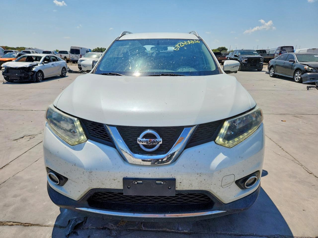 2015 Nissan Rogue Sl White vin: 5N1AT2MV0FC872226