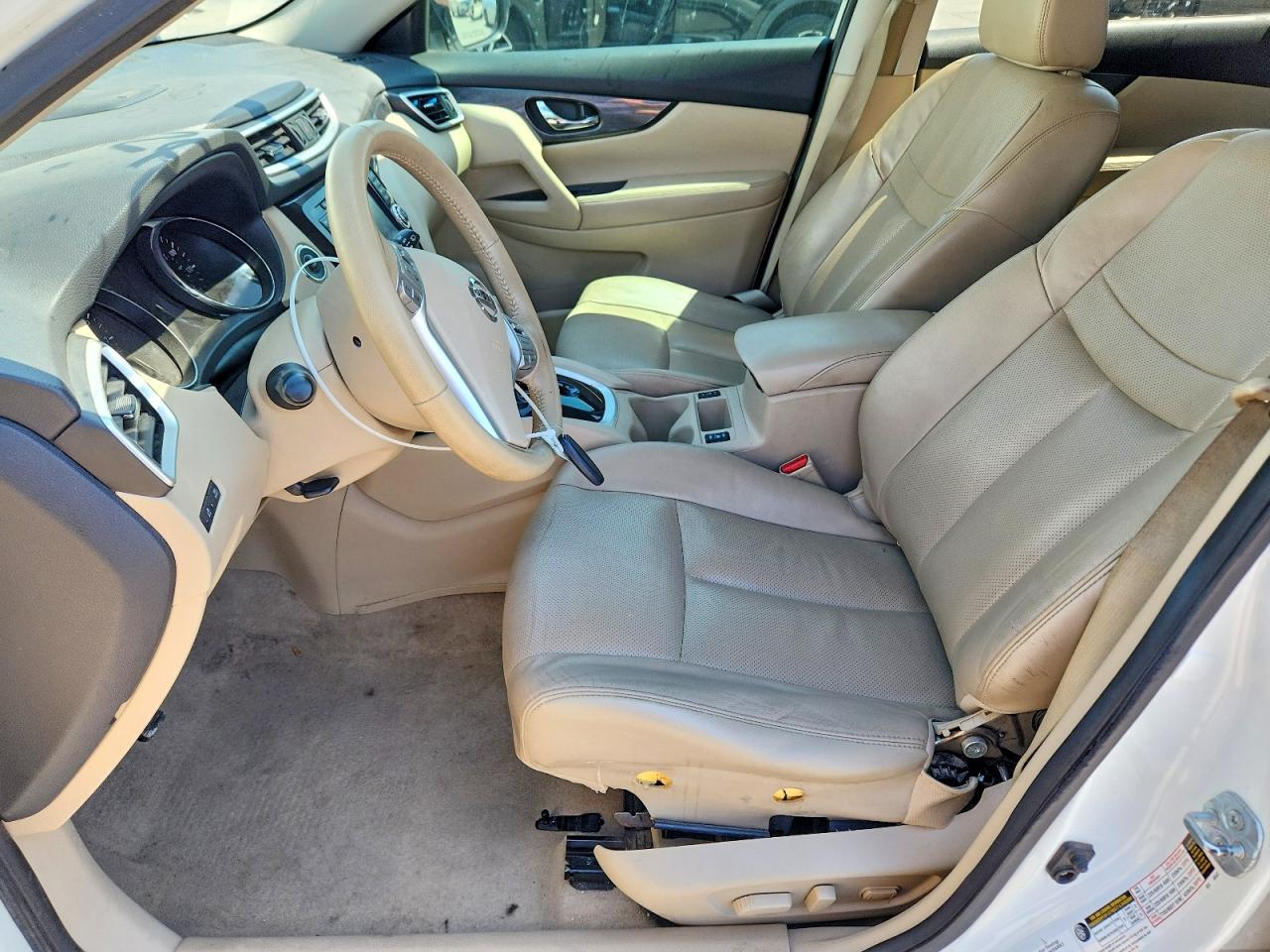 2015 Nissan Rogue Sl White vin: 5N1AT2MV0FC872226