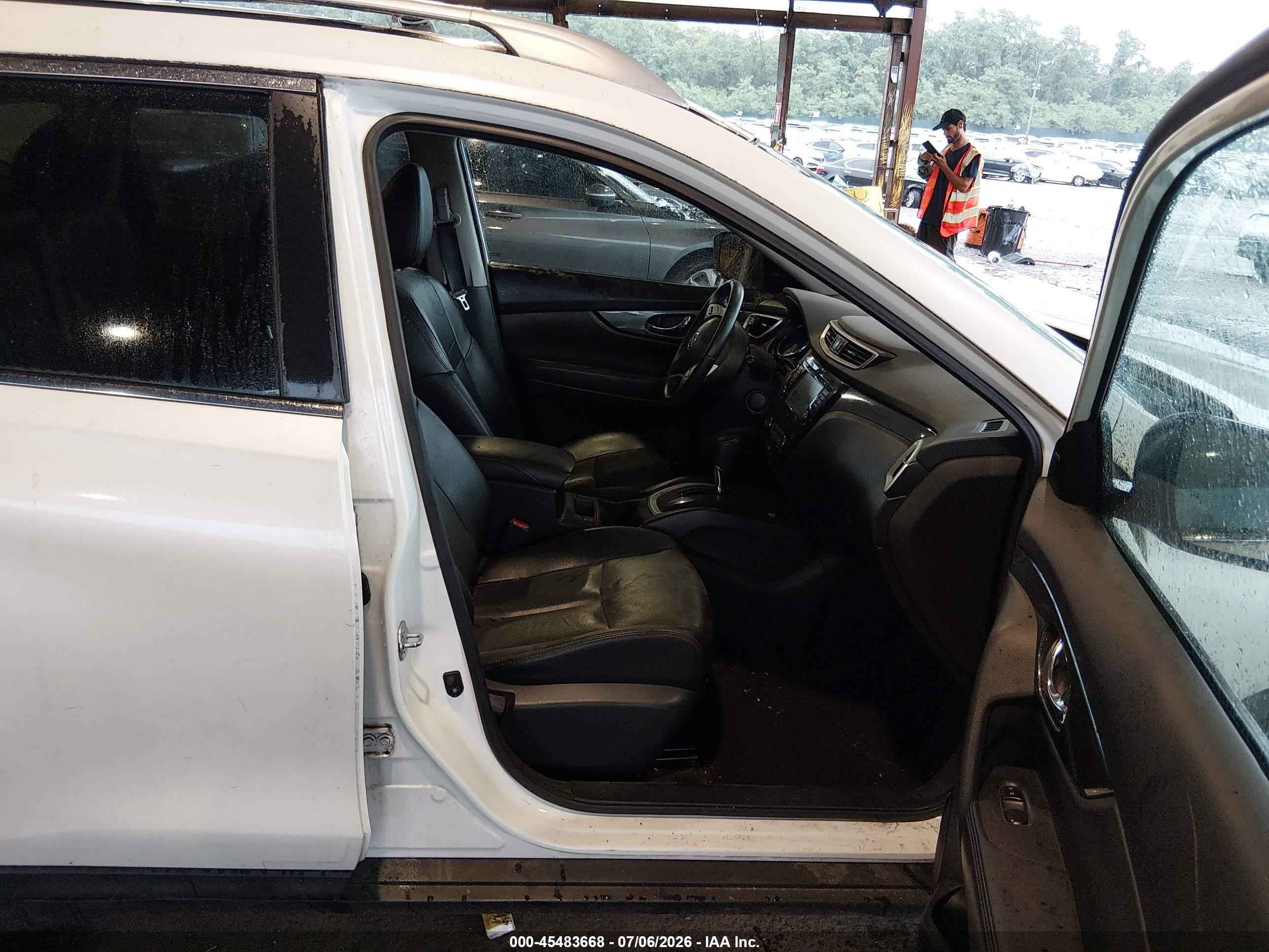 2015 Nissan Rogue Sl Белый vin: 5N1AT2MV0FC873473