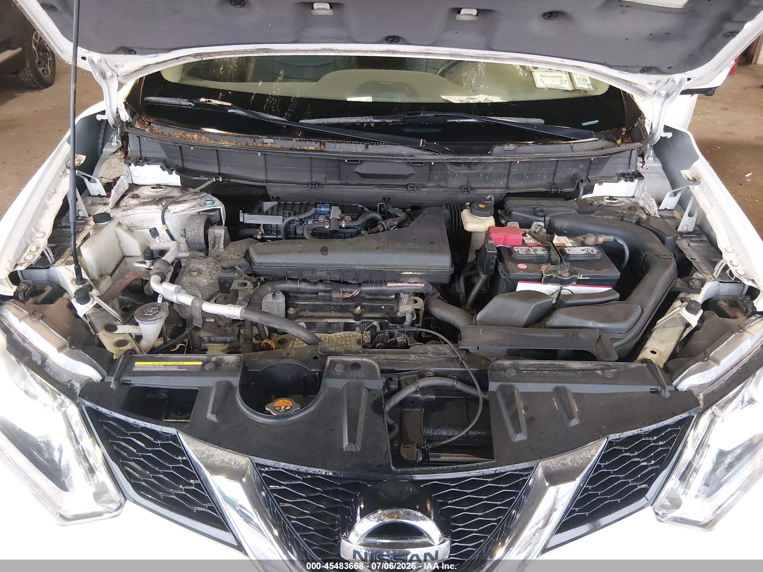 2015 Nissan Rogue Sl Белый vin: 5N1AT2MV0FC873473