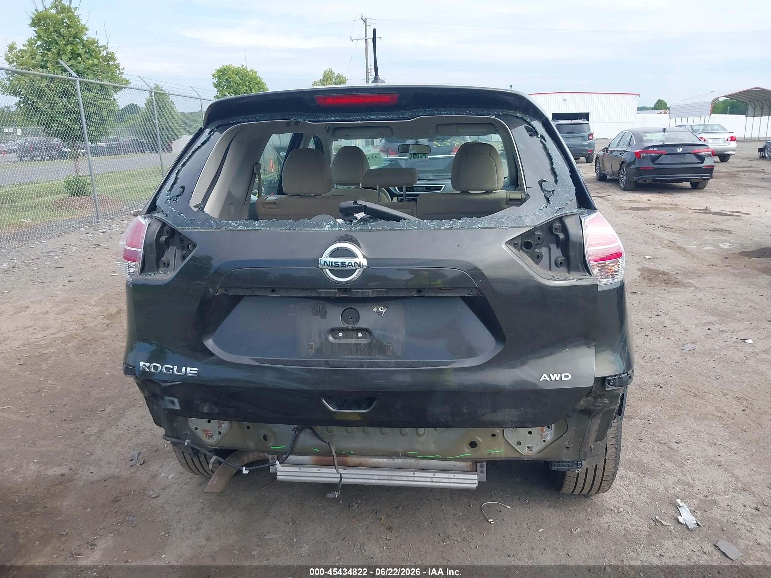 2015 Nissan Rogue S Gray vin: 5N1AT2MV0FC873540