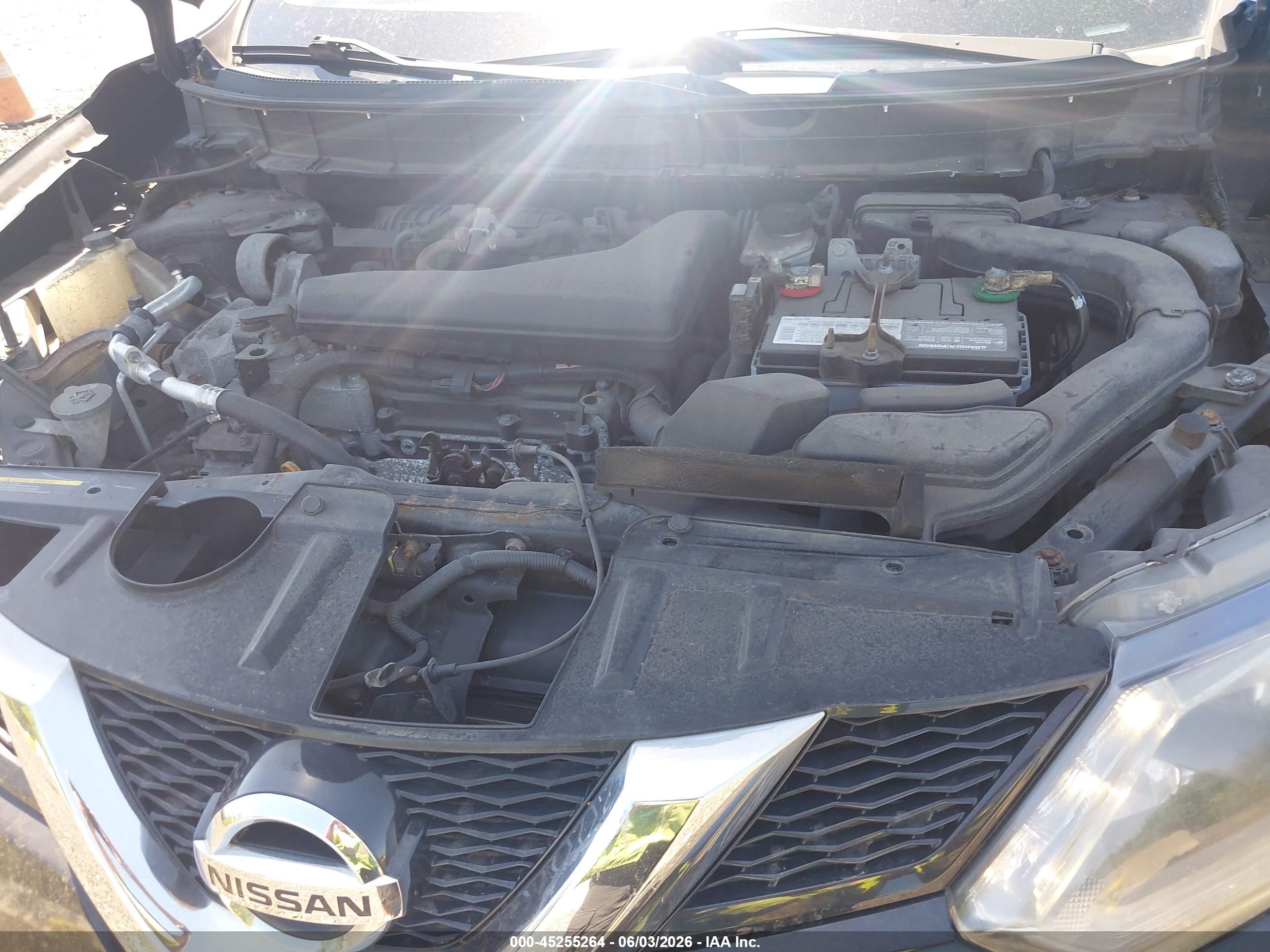 2015 Nissan Rogue Sv Черный vin: 5N1AT2MV0FC893545