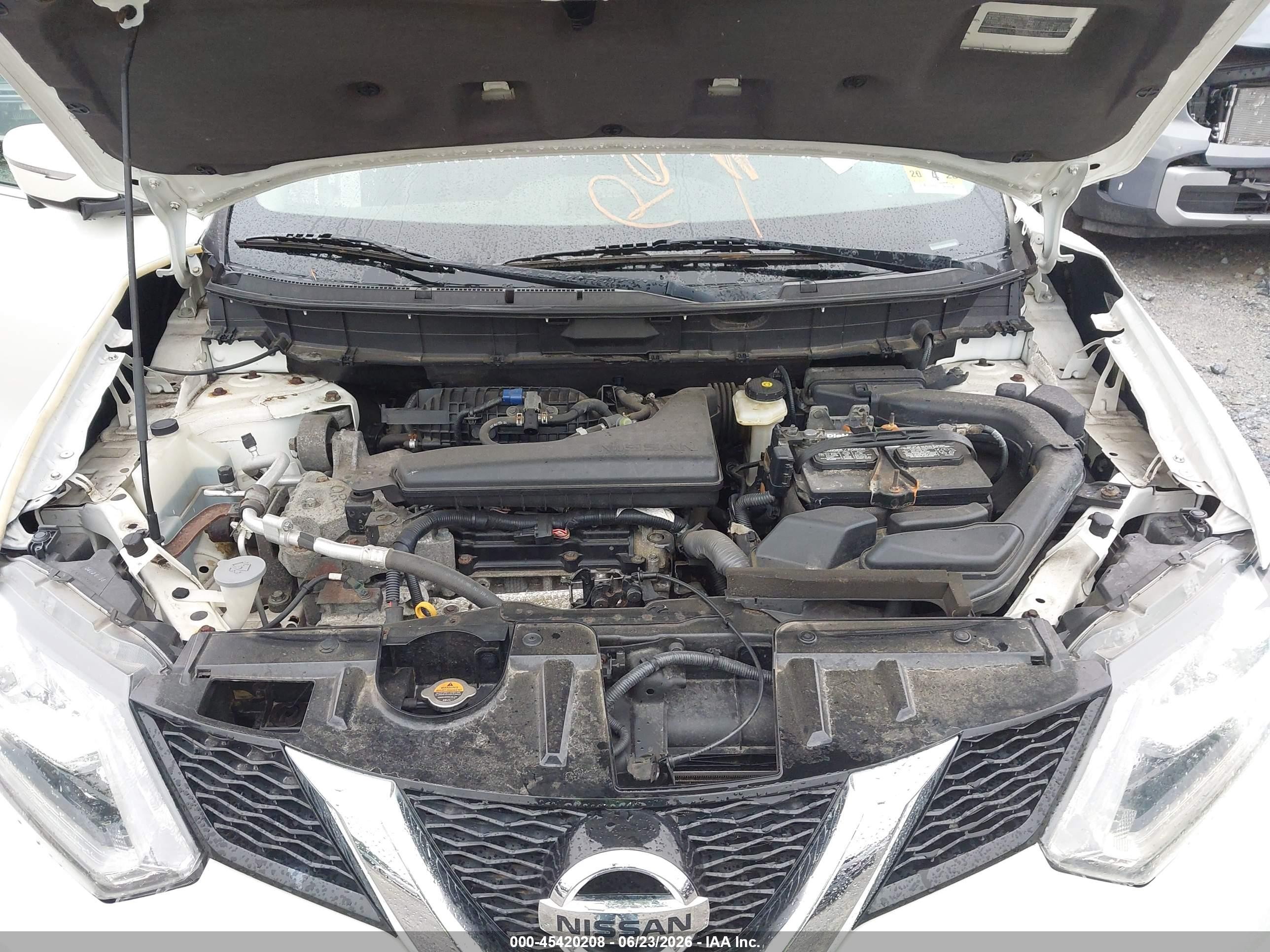 2015 Nissan Rogue Sl White vin: 5N1AT2MV0FC895408