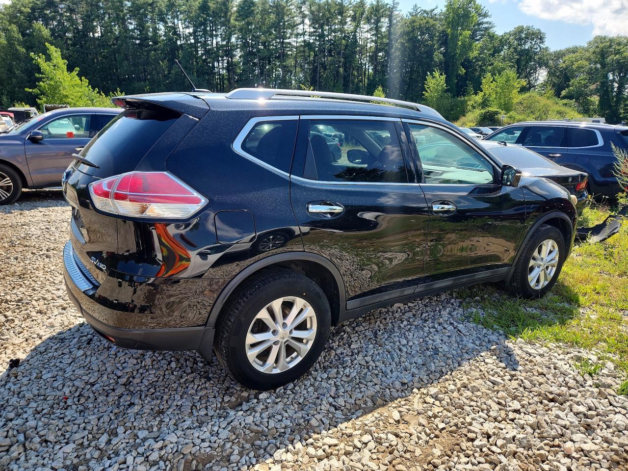 2015 Nissan Rogue Sv Black vin: 5N1AT2MV0FC896770