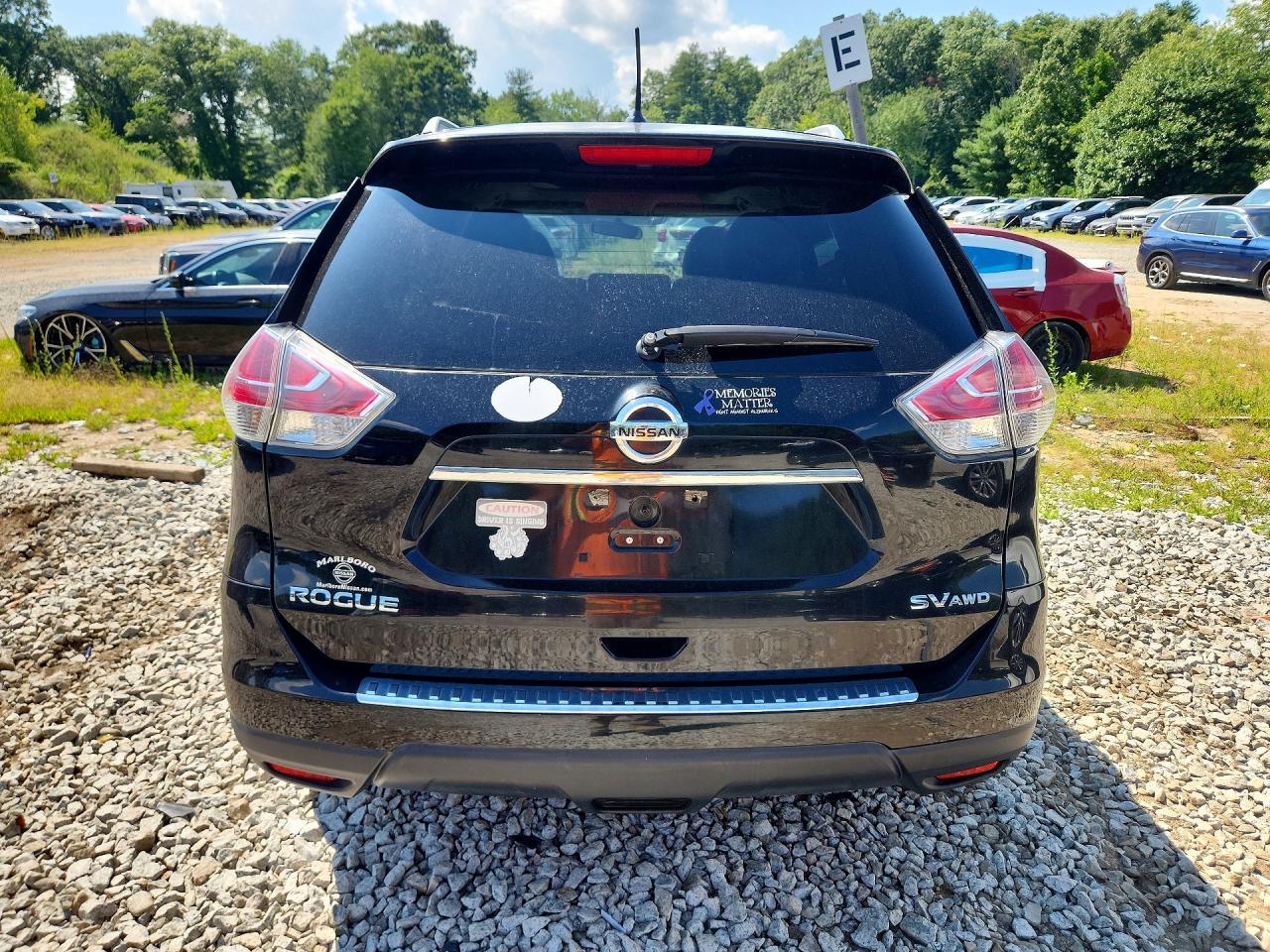 2015 Nissan Rogue Sv Black vin: 5N1AT2MV0FC896770