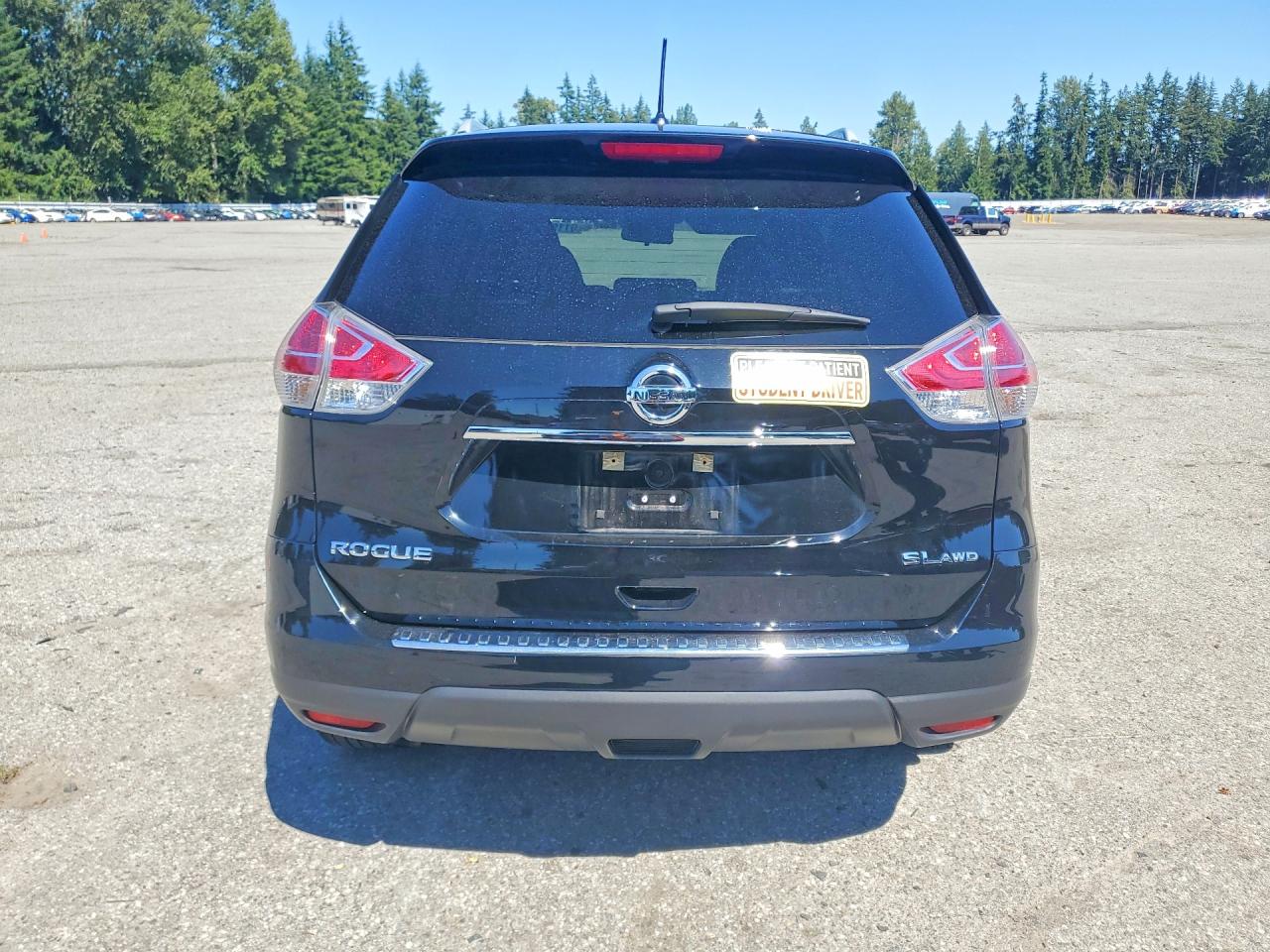 2015 Nissan Rogue Sl Черный vin: 5N1AT2MV0FC917116