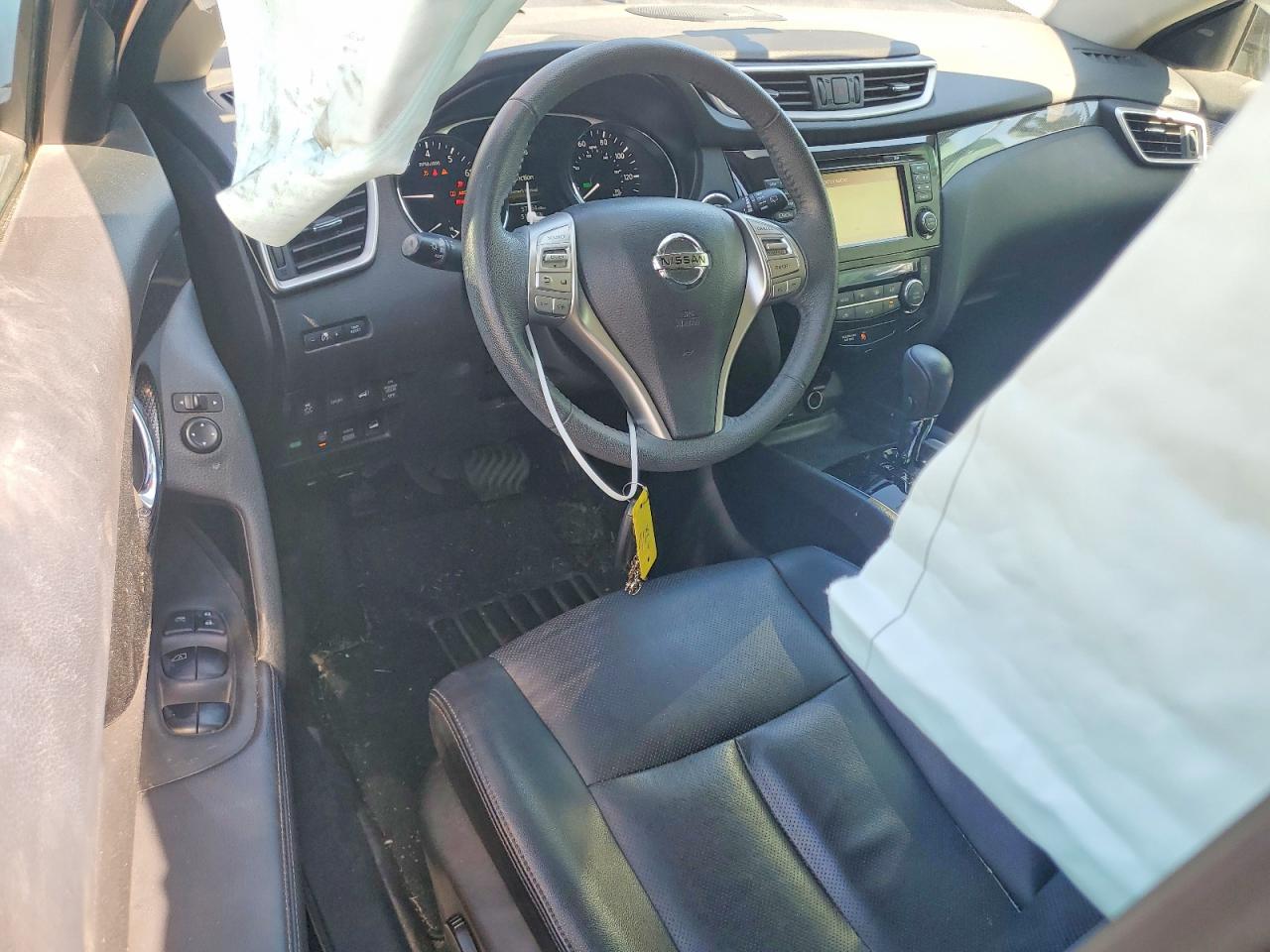 2015 Nissan Rogue Sl Черный vin: 5N1AT2MV0FC917116