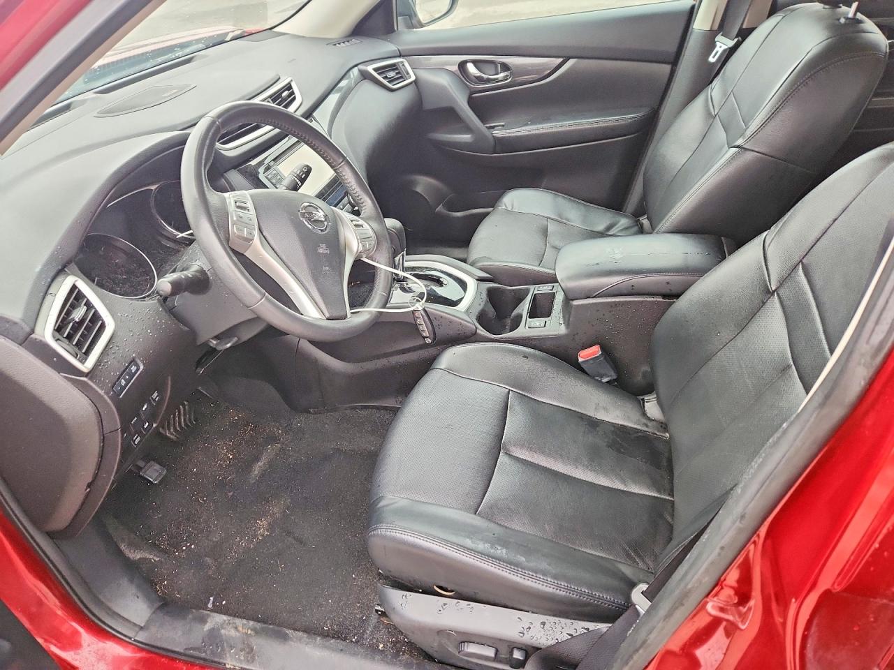 2015 Nissan Rogue Sl Бордовый vin: 5N1AT2MV0FC922624