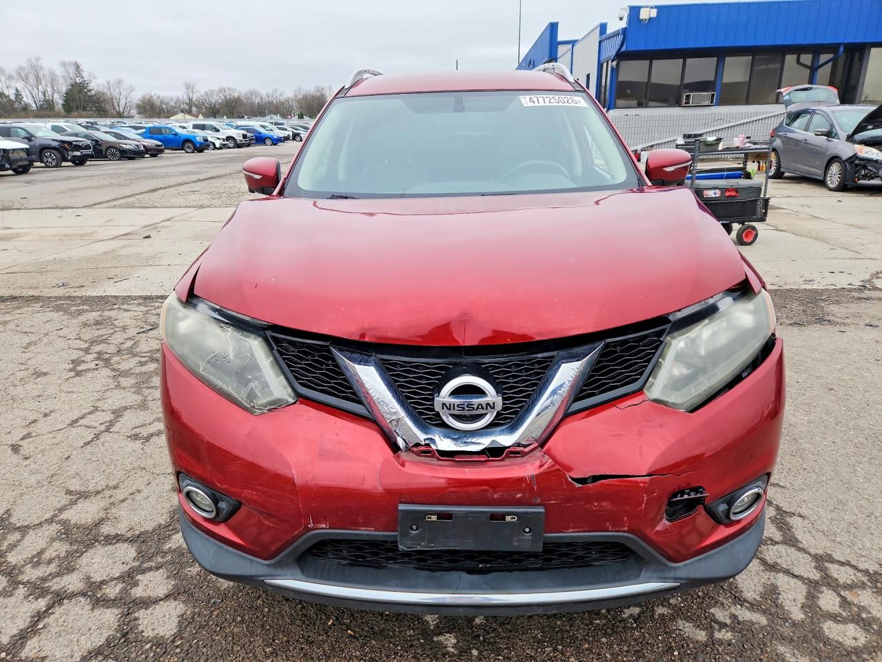 2015 Nissan Rogue Sl Бордовый vin: 5N1AT2MV0FC922624