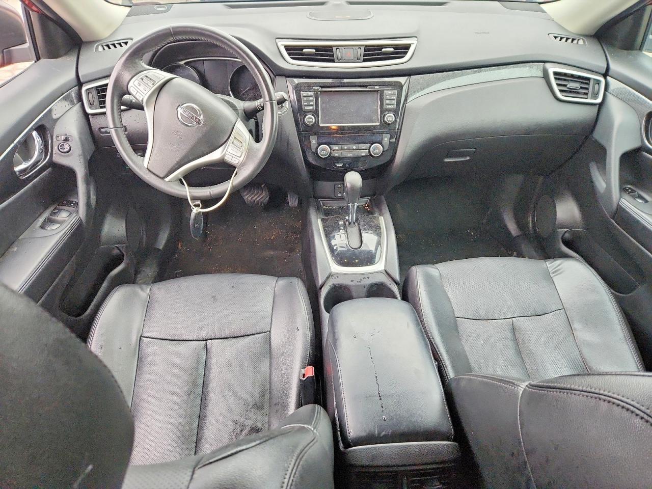 2015 Nissan Rogue Sl Бордовый vin: 5N1AT2MV0FC922624