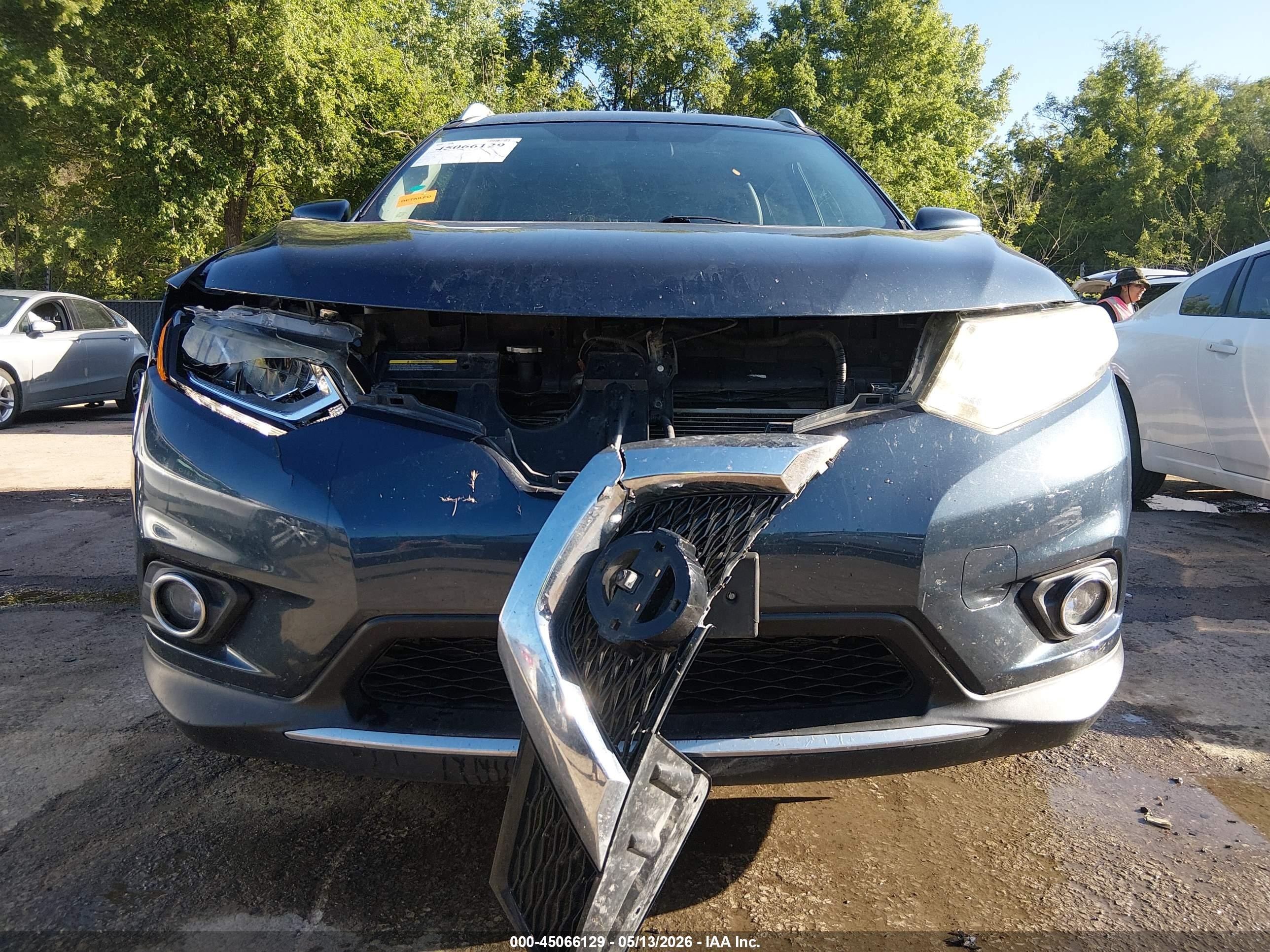 2015 Nissan Rogue Sl Gray vin: 5N1AT2MV0FC926284