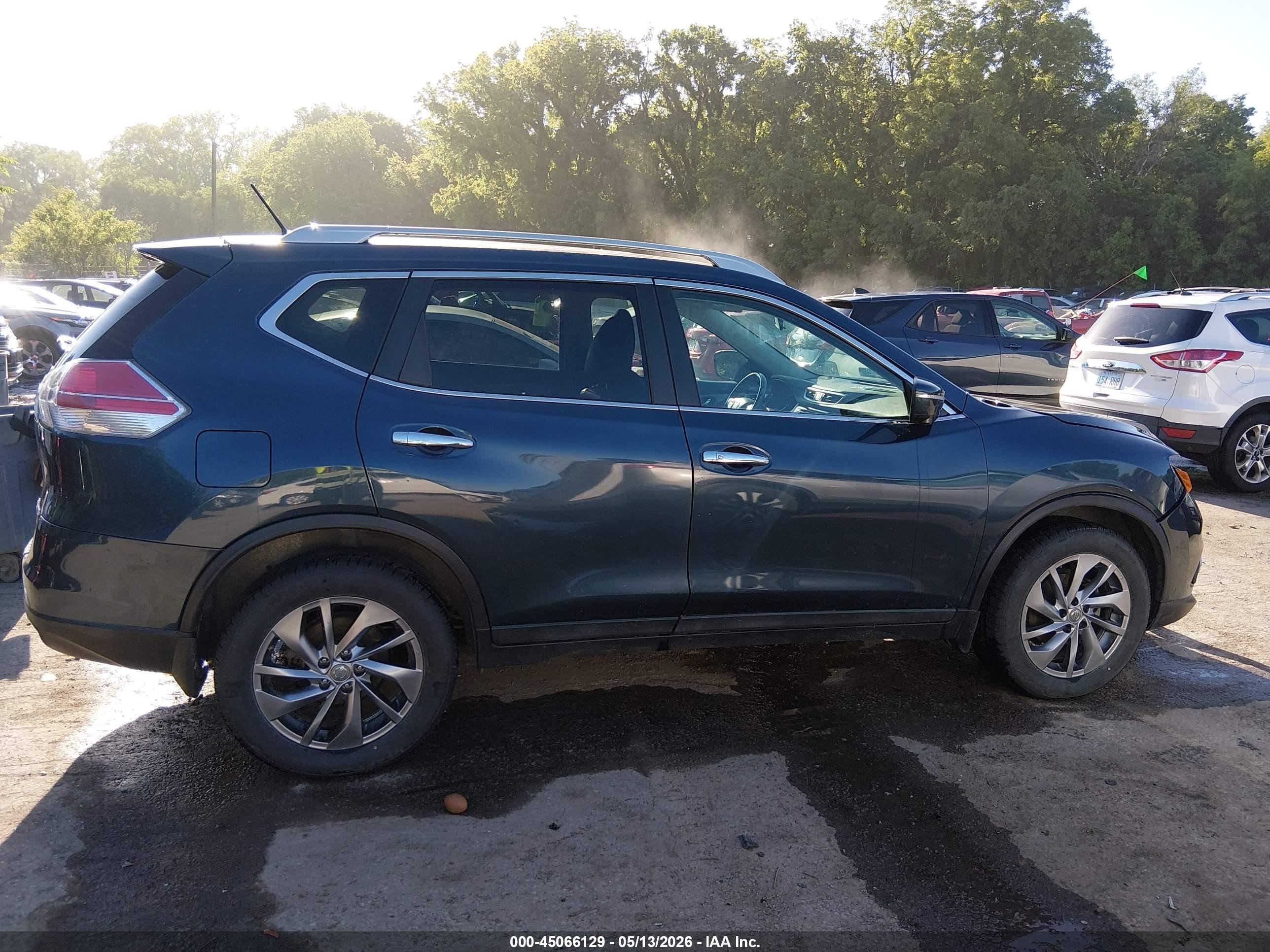 2015 Nissan Rogue Sl Gray vin: 5N1AT2MV0FC926284