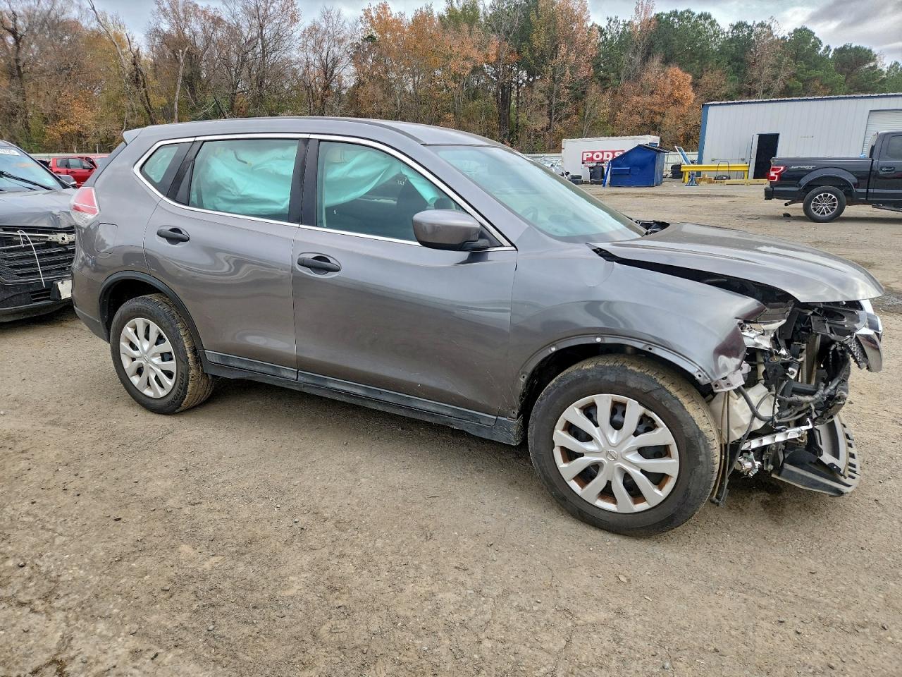 2016 Nissan Rogue S Gray vin: 5N1AT2MV0GC747325