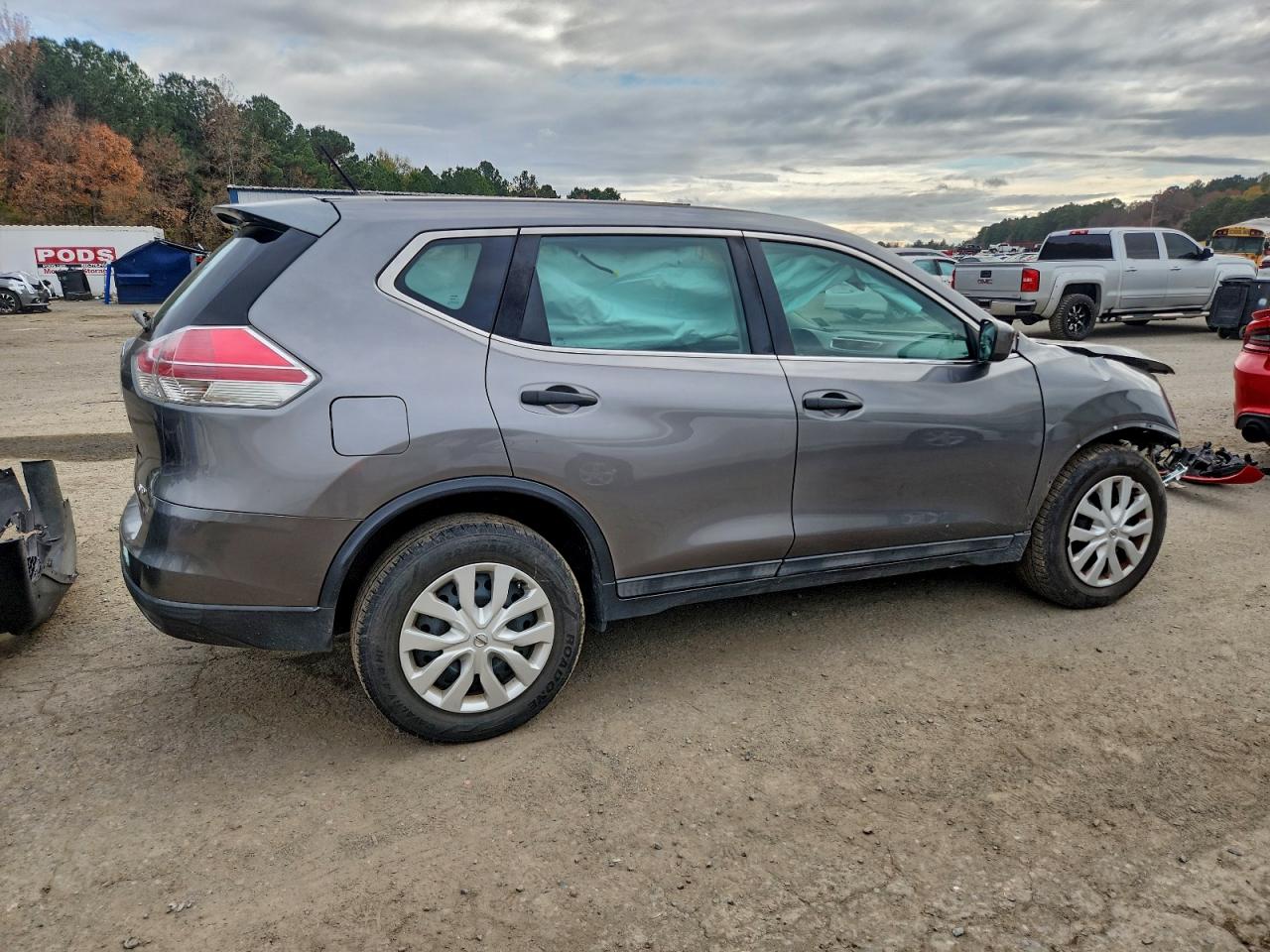 2016 Nissan Rogue S Gray vin: 5N1AT2MV0GC747325