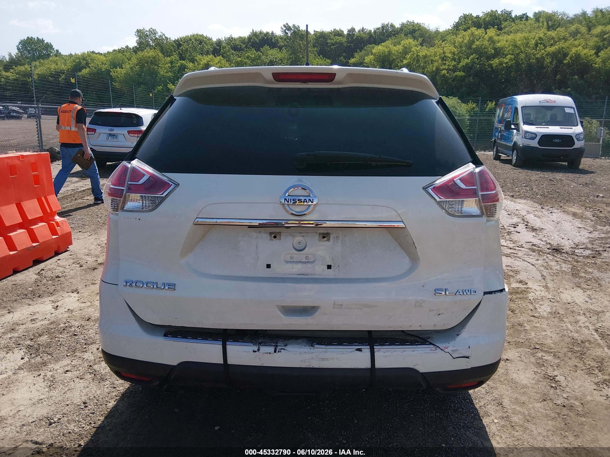 2016 Nissan Rogue Sl White vin: 5N1AT2MV0GC798517