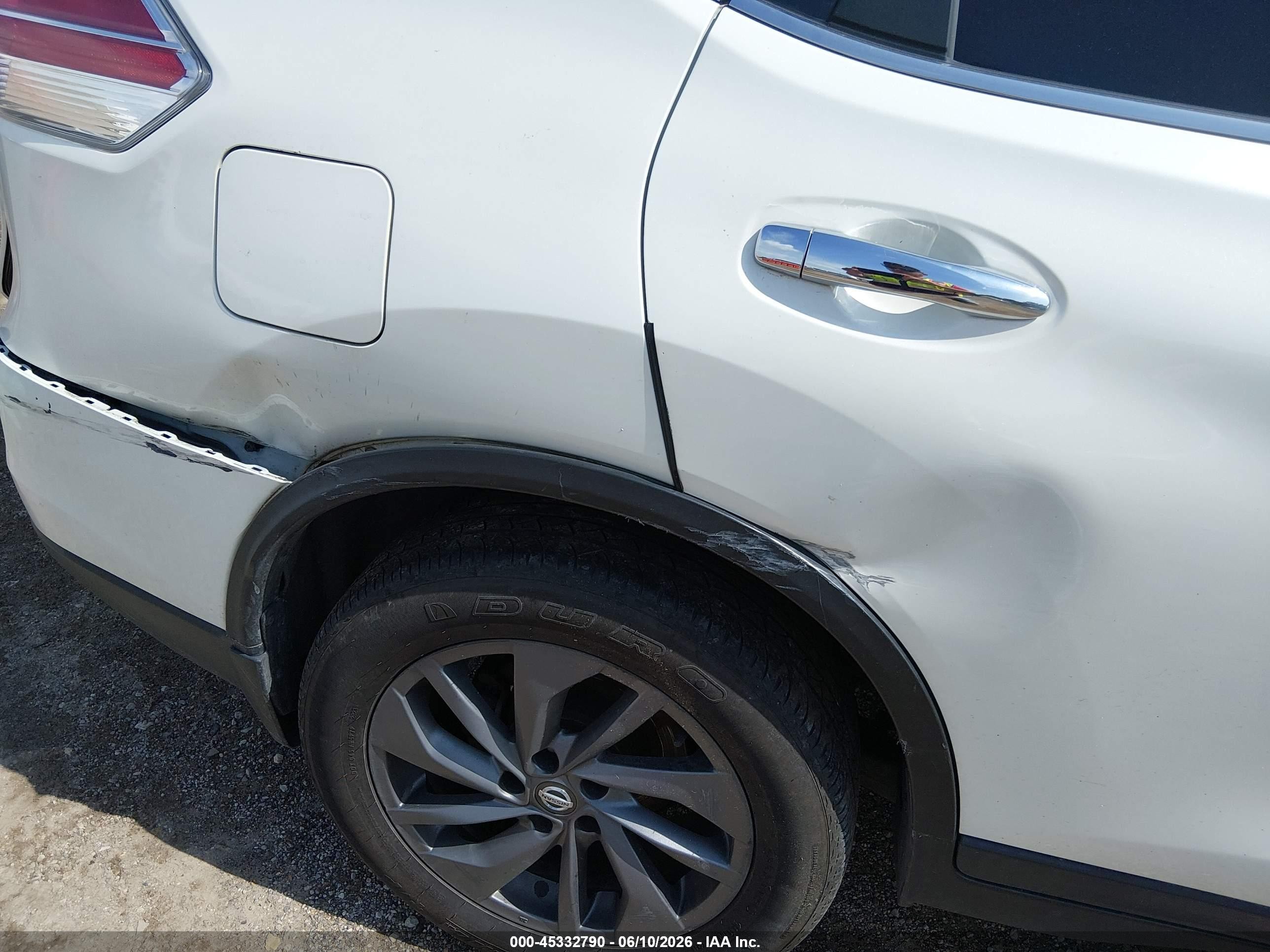 2016 Nissan Rogue Sl White vin: 5N1AT2MV0GC798517