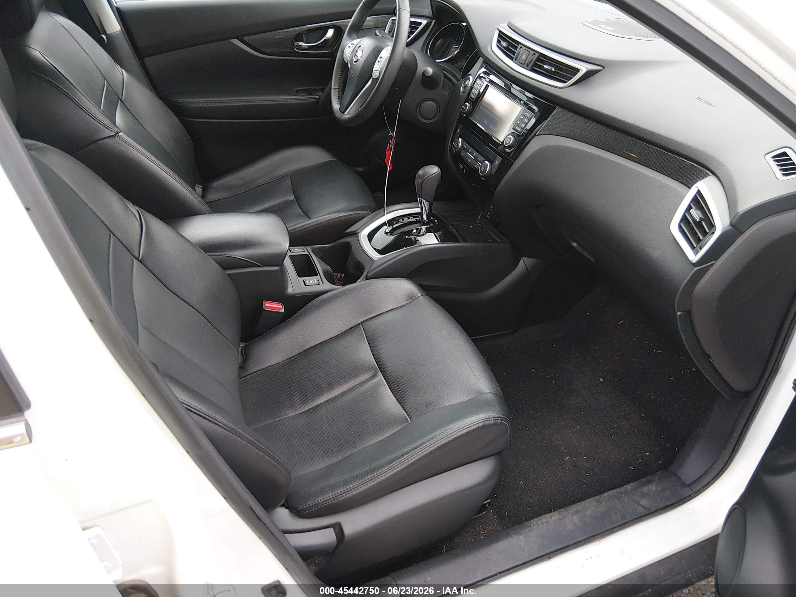 2016 Nissan Rogue Sl White vin: 5N1AT2MV0GC877850