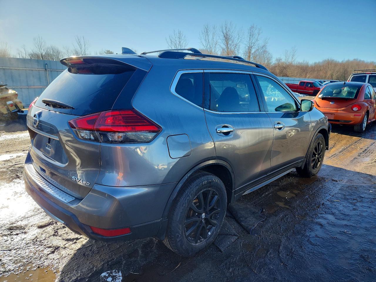 2017 Nissan Rogue Sv Gray vin: 5N1AT2MV0HC817827