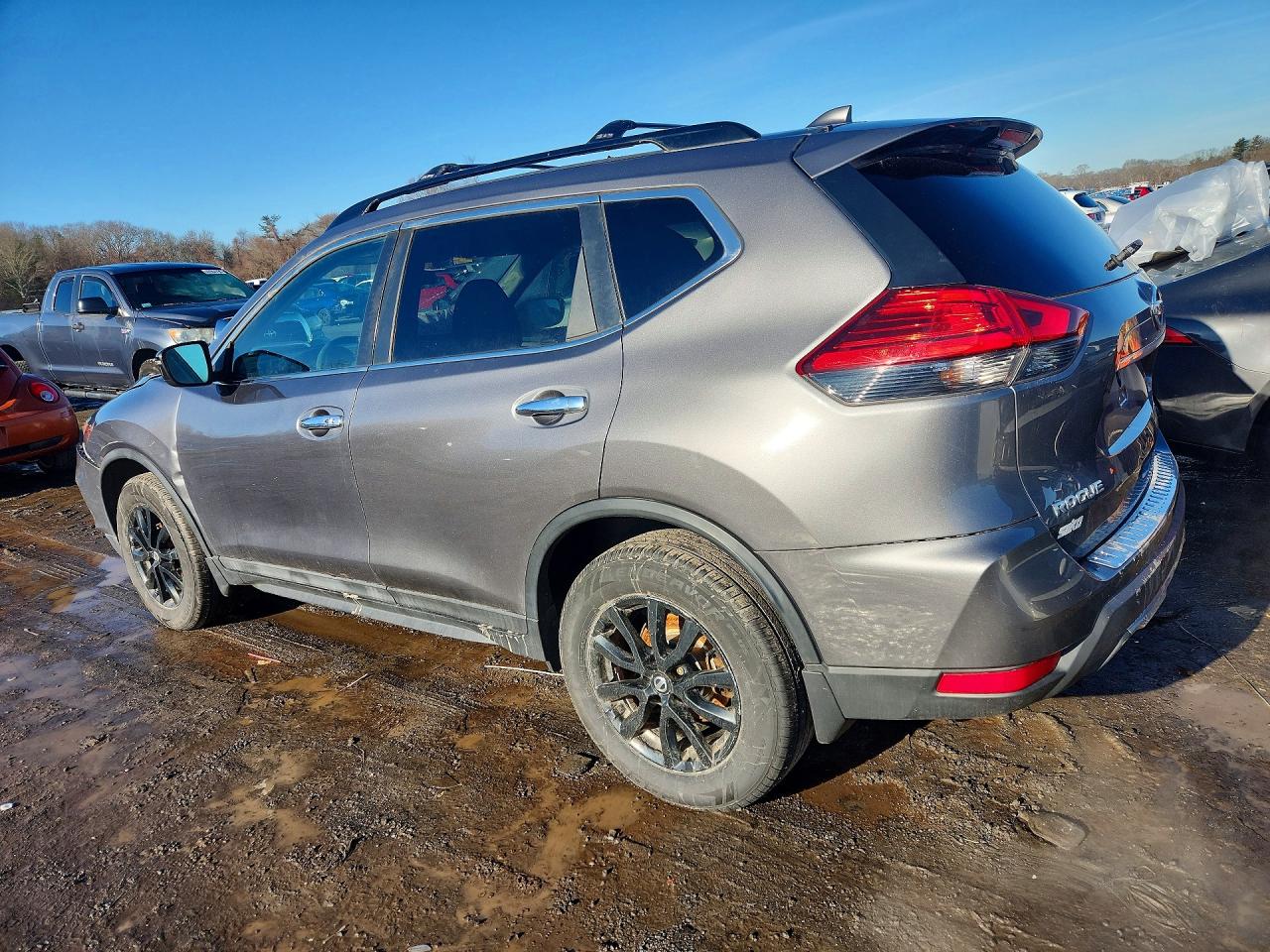 2017 Nissan Rogue Sv Gray vin: 5N1AT2MV0HC817827