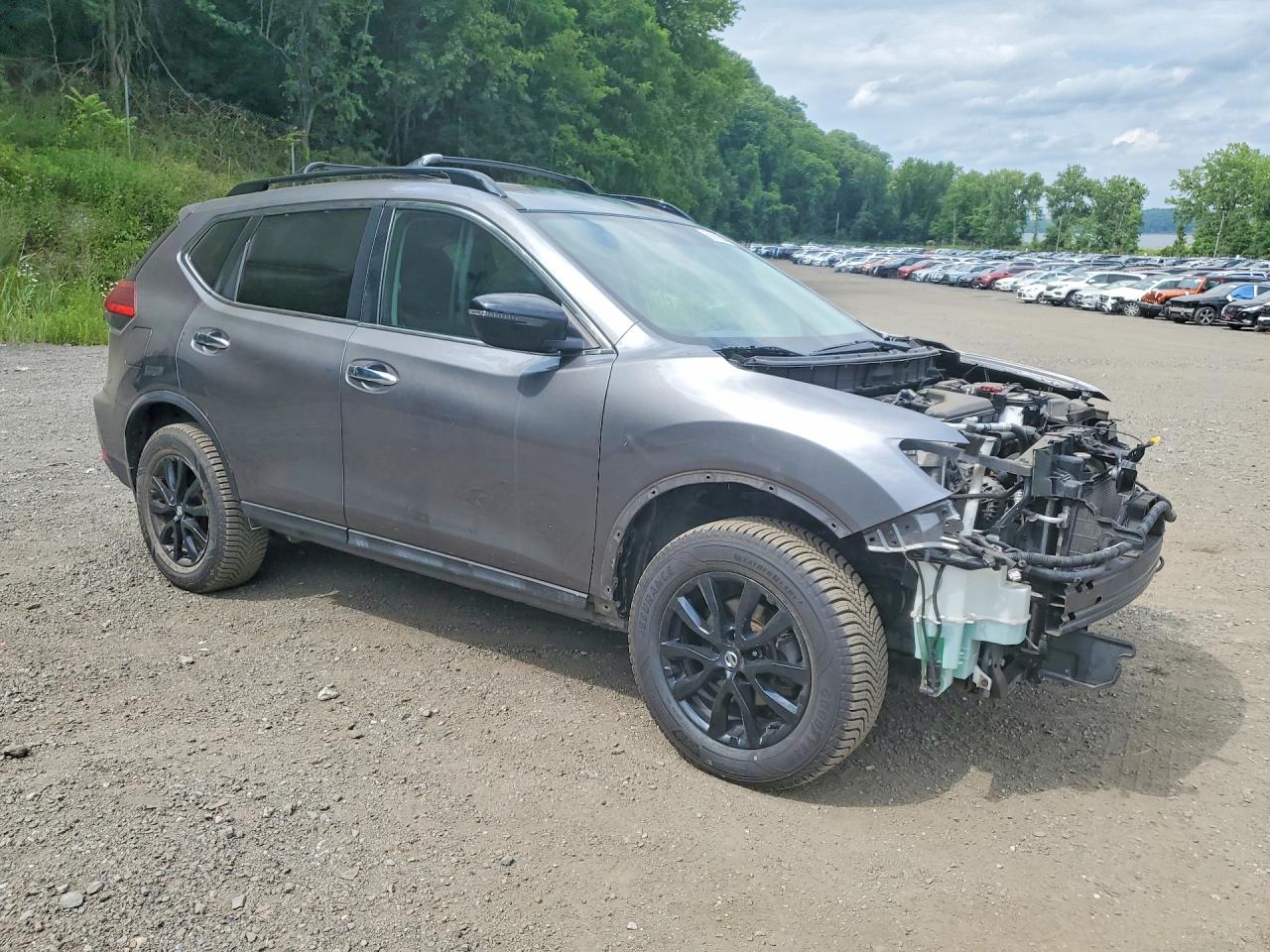 2017 Nissan Rogue Sv Серый vin: 5N1AT2MV0HC821800