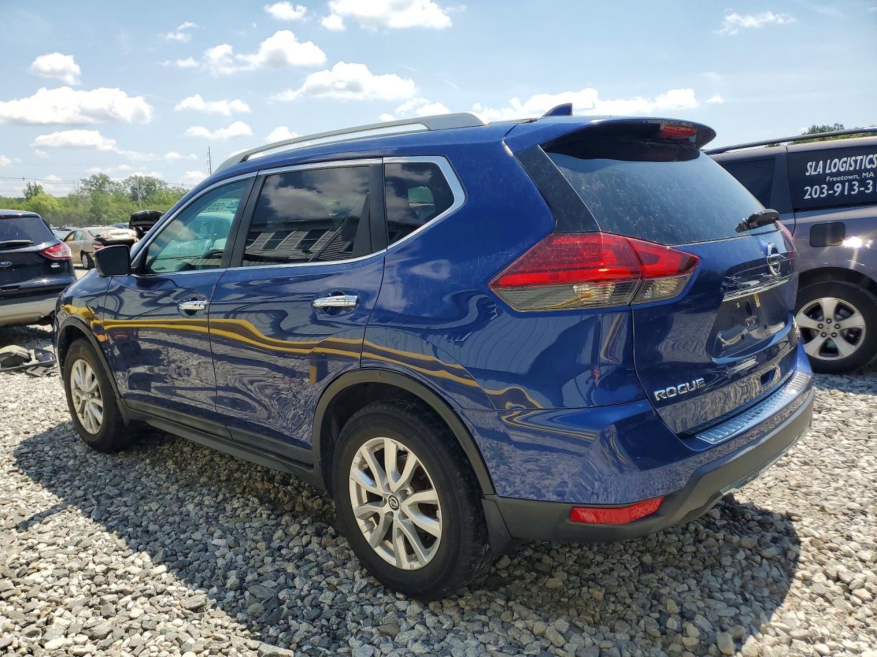 2017 Nissan Rogue Sv Blue vin: 5N1AT2MV0HC872309