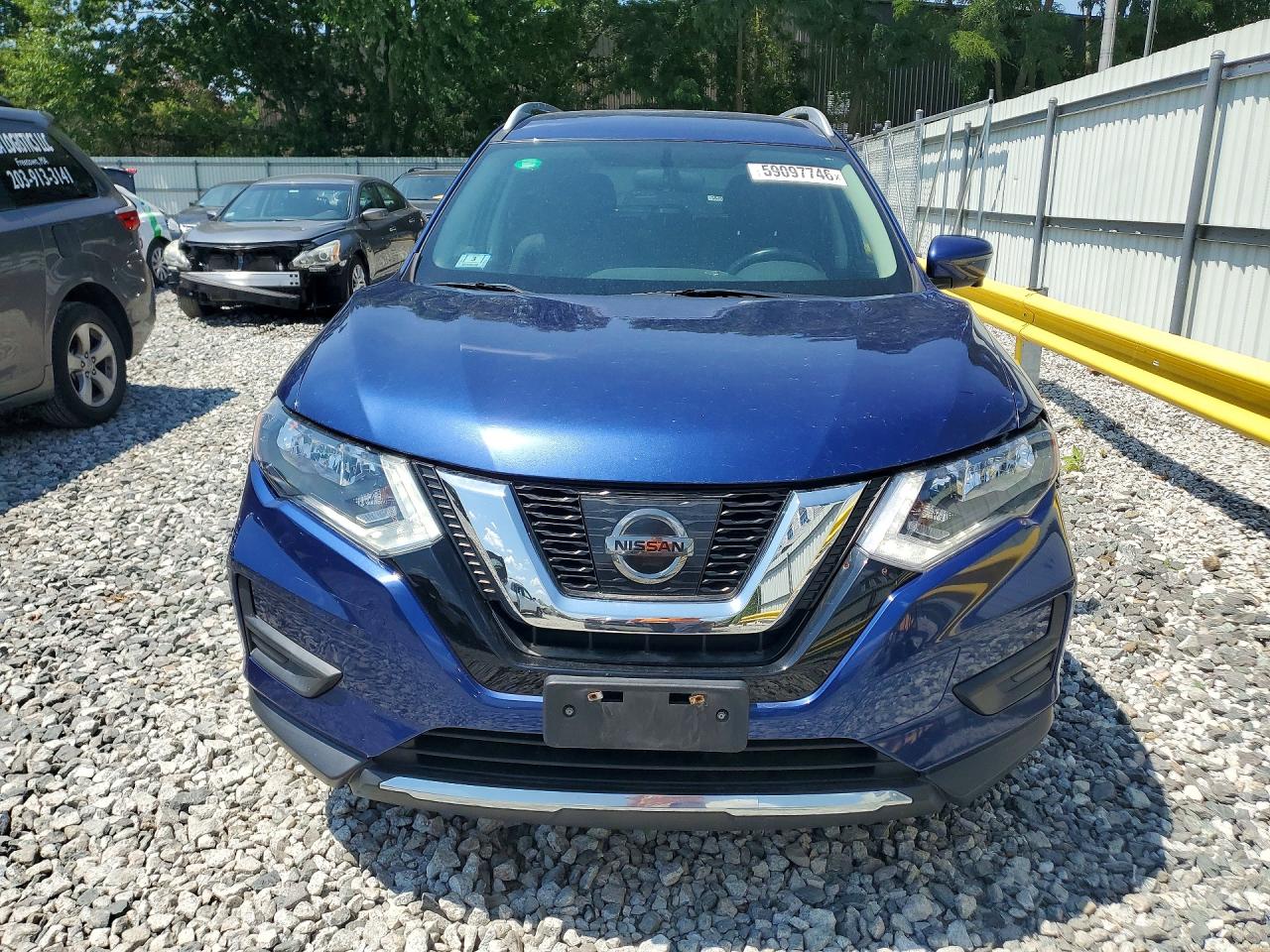 2017 Nissan Rogue Sv Blue vin: 5N1AT2MV0HC872309