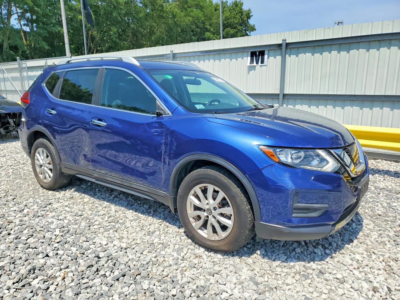 2017 Nissan Rogue Sv Blue vin: 5N1AT2MV0HC872309