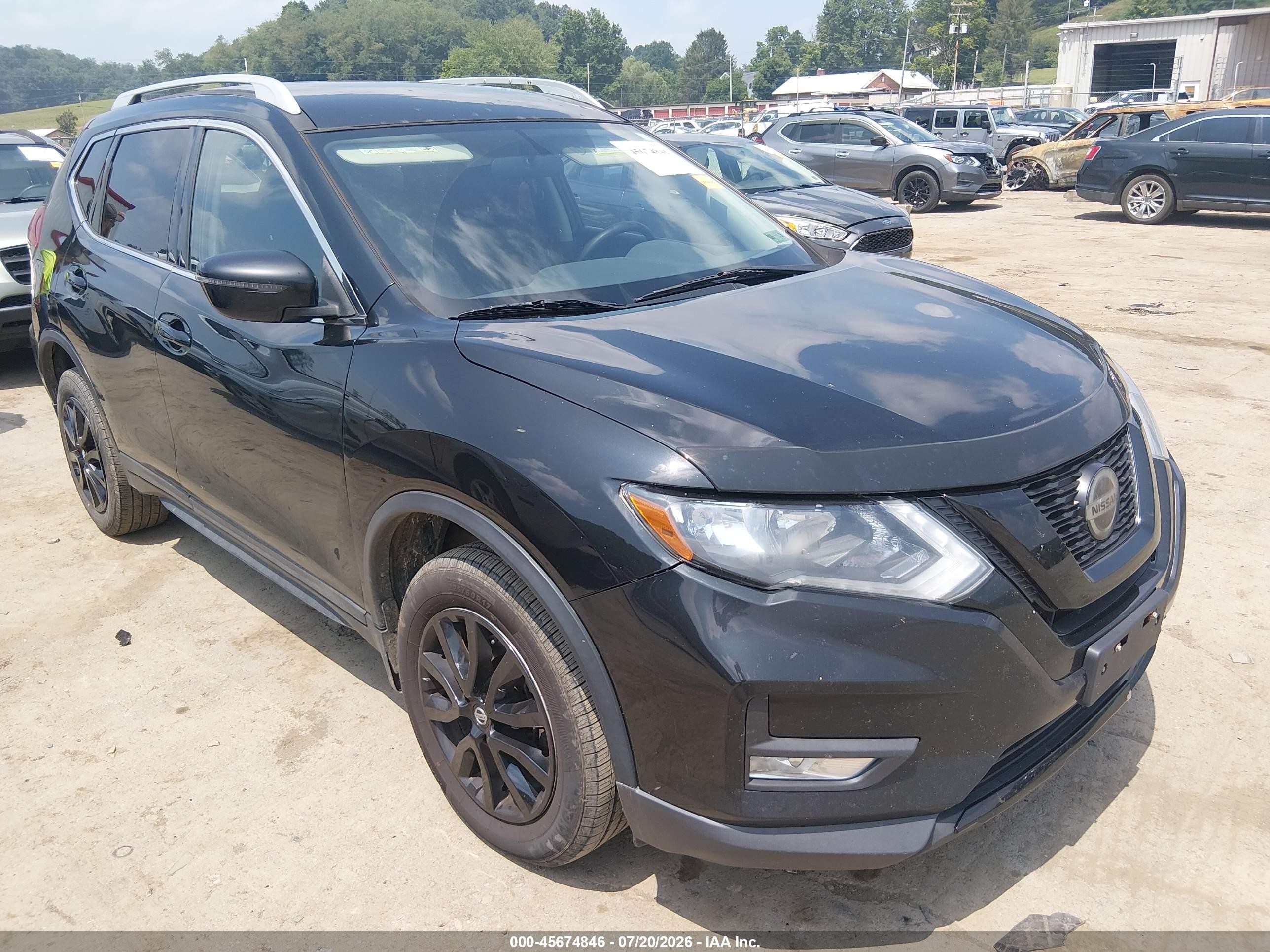 2018 Nissan Rogue S/sl/sv Black vin: 5N1AT2MV0JC738230