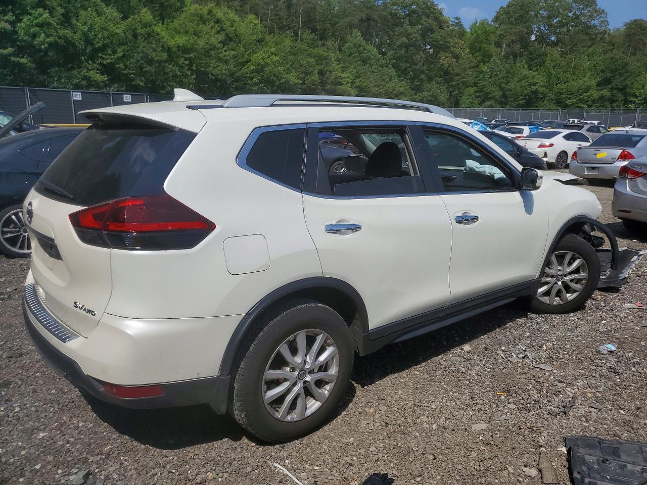 2018 Nissan Rogue Sv White vin: 5N1AT2MV0JC819289