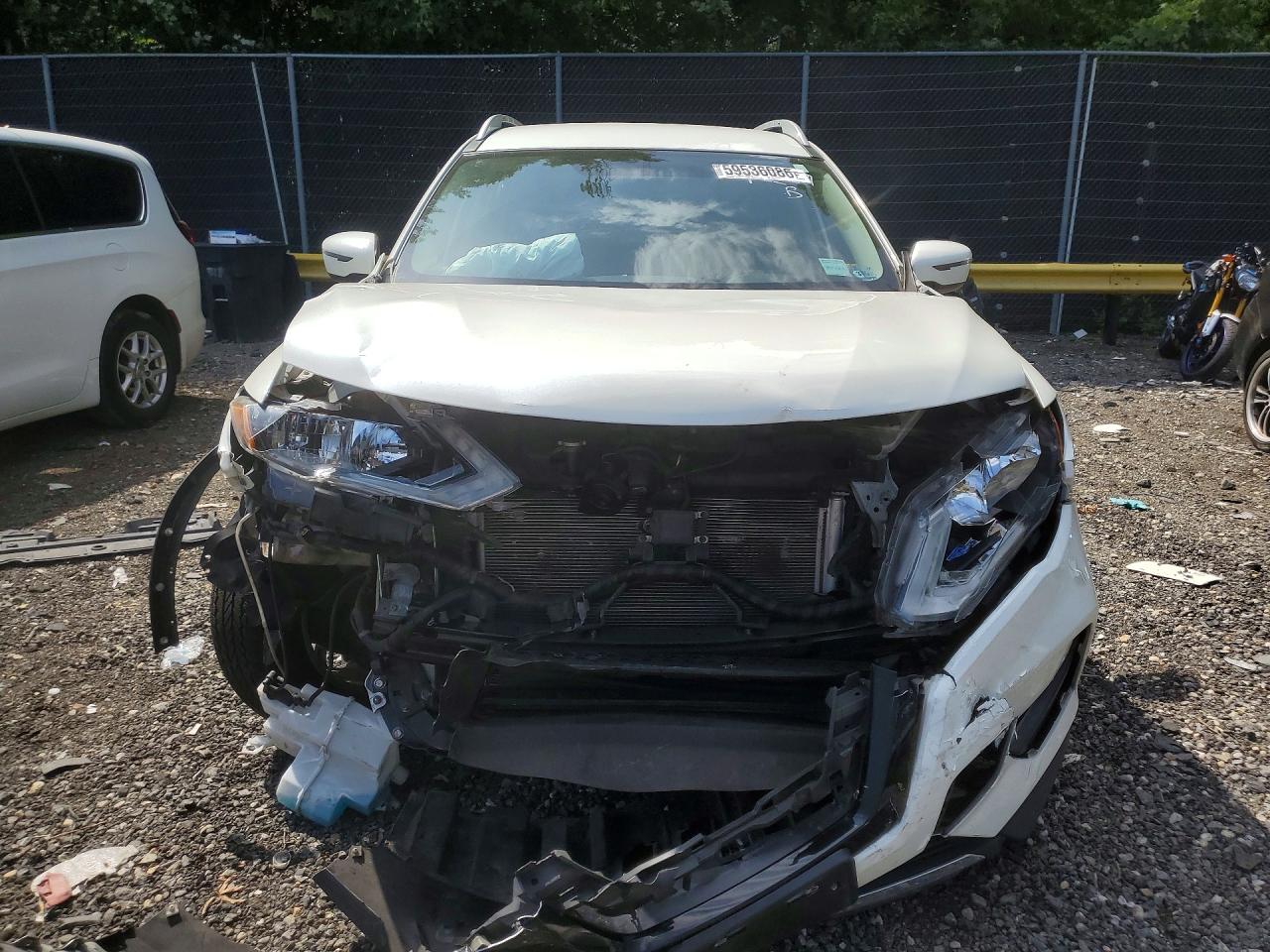 2018 Nissan Rogue Sv White vin: 5N1AT2MV0JC819289