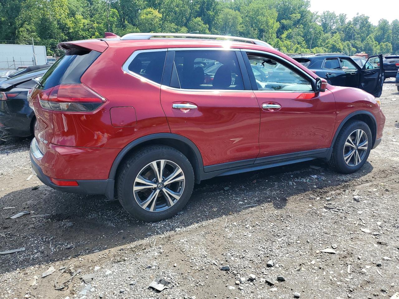 2019 Nissan Rogue Sv Red vin: 5N1AT2MV0KC810982