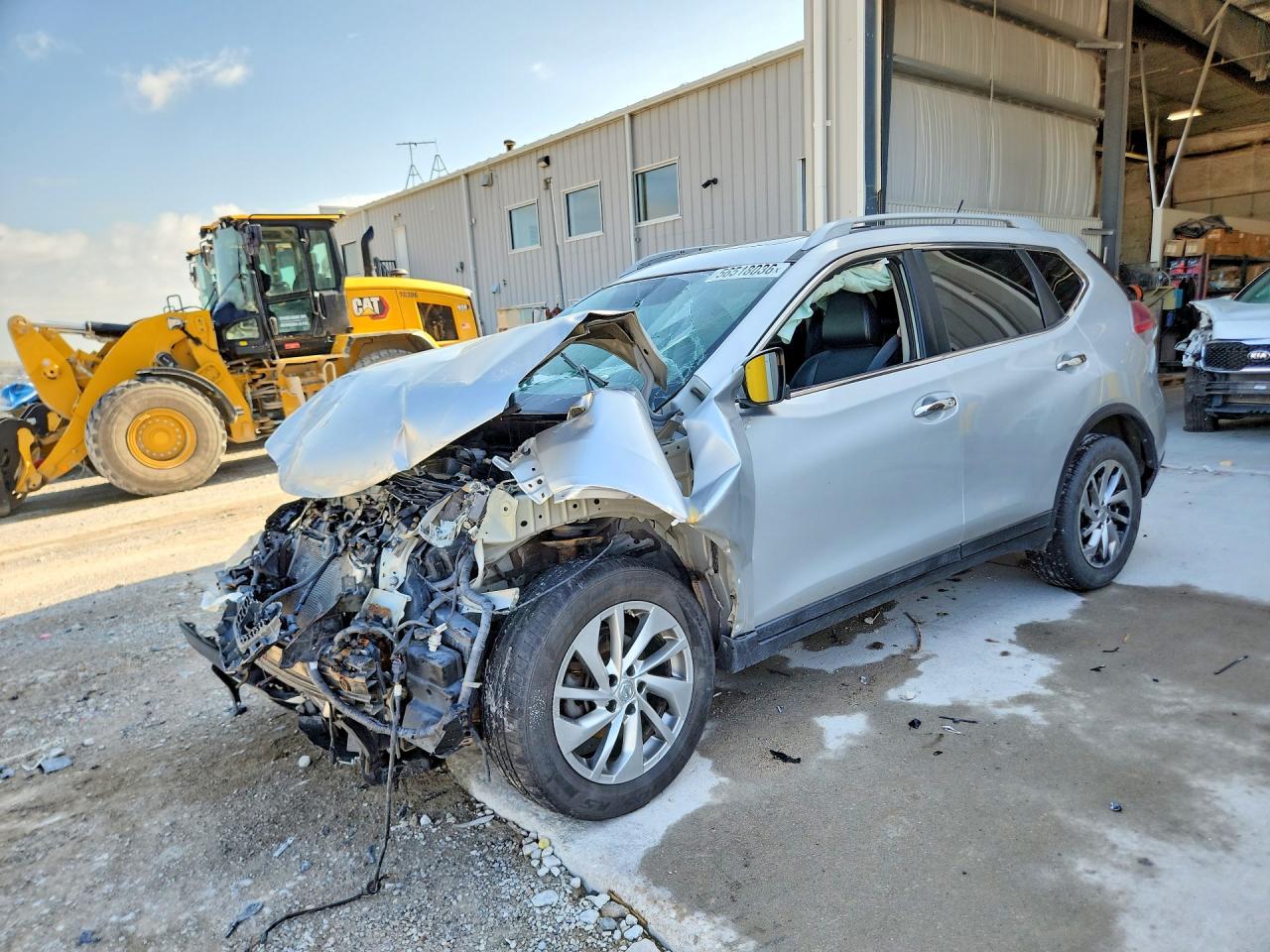 2014 Nissan Rogue Sl Silver vin: 5N1AT2MV1EC751512