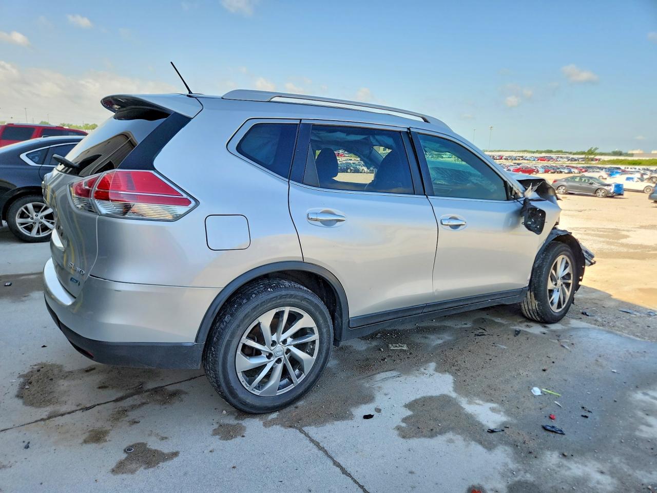 2014 Nissan Rogue Sl Серебряный vin: 5N1AT2MV1EC751512