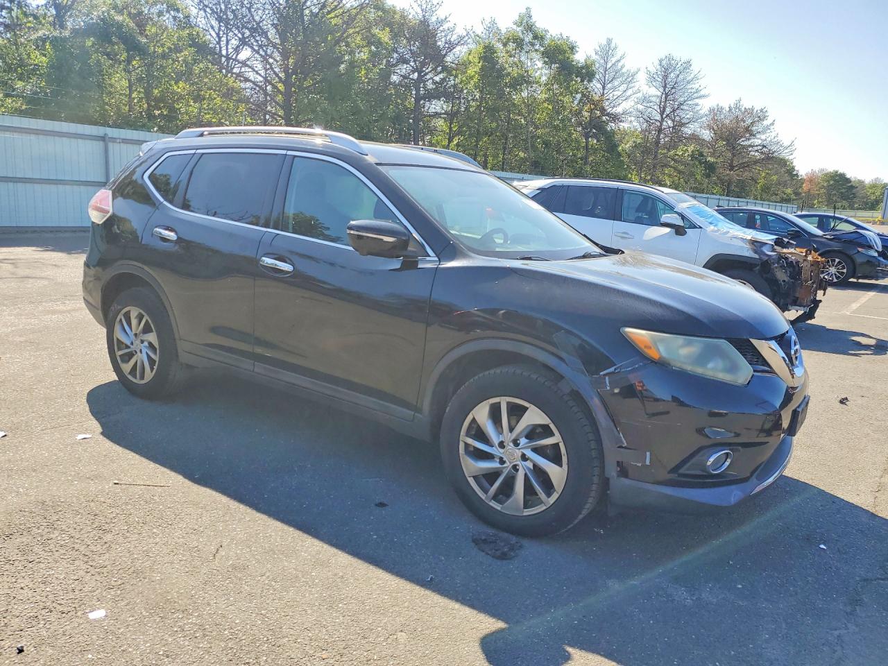 2014 Nissan Rogue Sl Black vin: 5N1AT2MV1EC753776