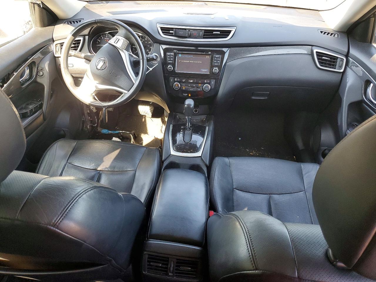 2014 Nissan Rogue Sl Black vin: 5N1AT2MV1EC753776