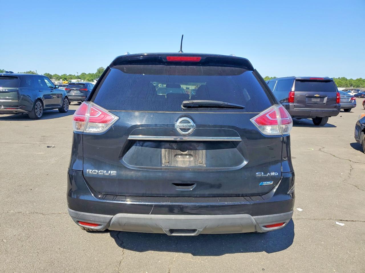 2014 Nissan Rogue Sl Black vin: 5N1AT2MV1EC753776