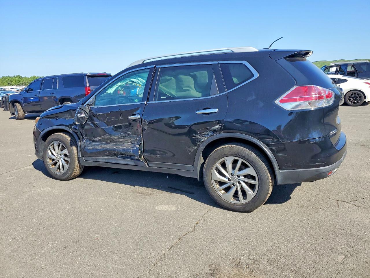 2014 Nissan Rogue Sl Black vin: 5N1AT2MV1EC753776