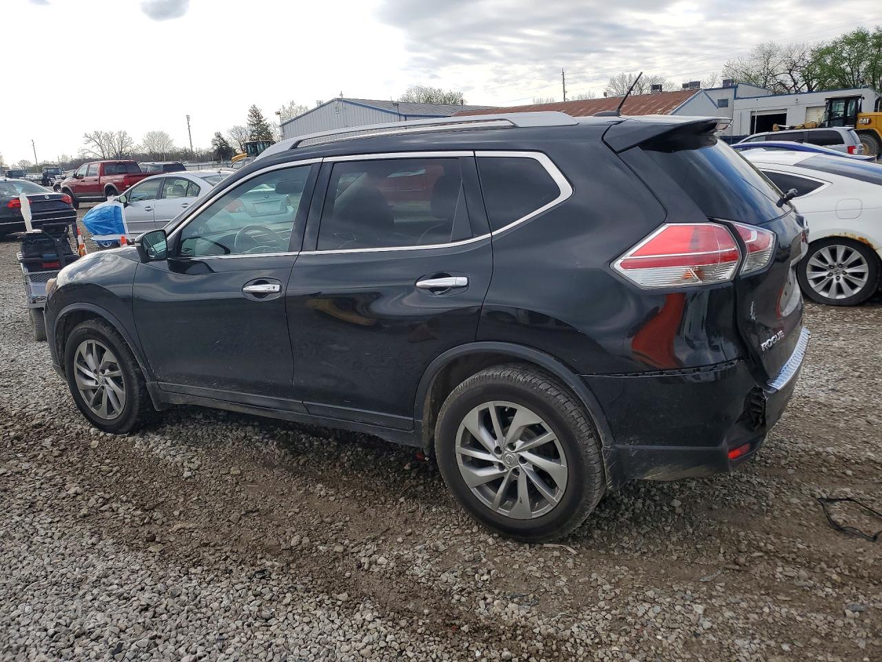 2014 Nissan Rogue Sl Black vin: 5N1AT2MV1EC765524