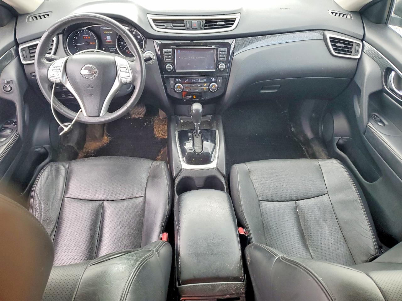 2014 Nissan Rogue Sl Black vin: 5N1AT2MV1EC765524