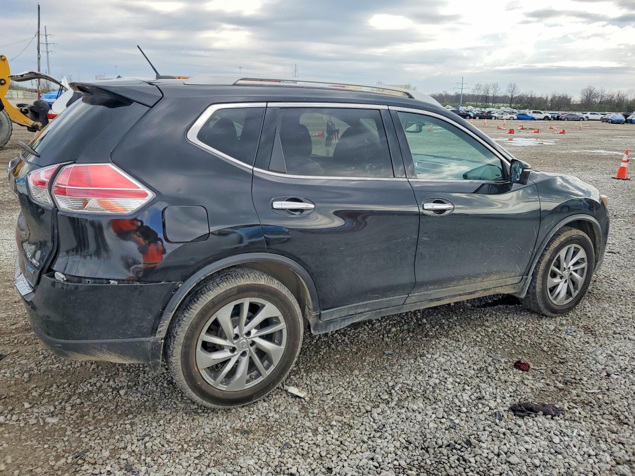 2014 Nissan Rogue Sl Black vin: 5N1AT2MV1EC765524