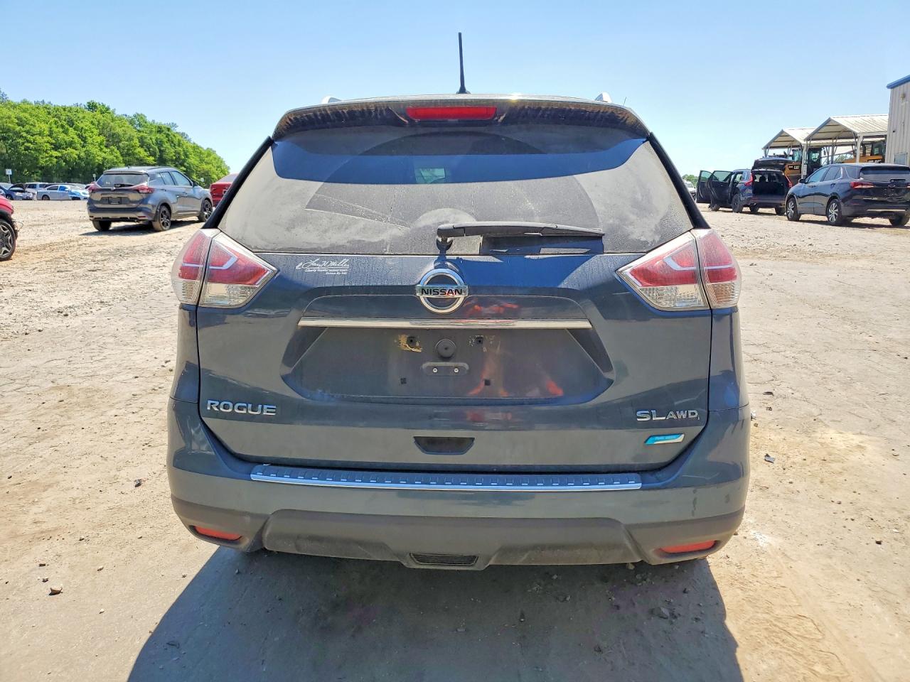 2014 Nissan Rogue Sl Blue vin: 5N1AT2MV1EC779293