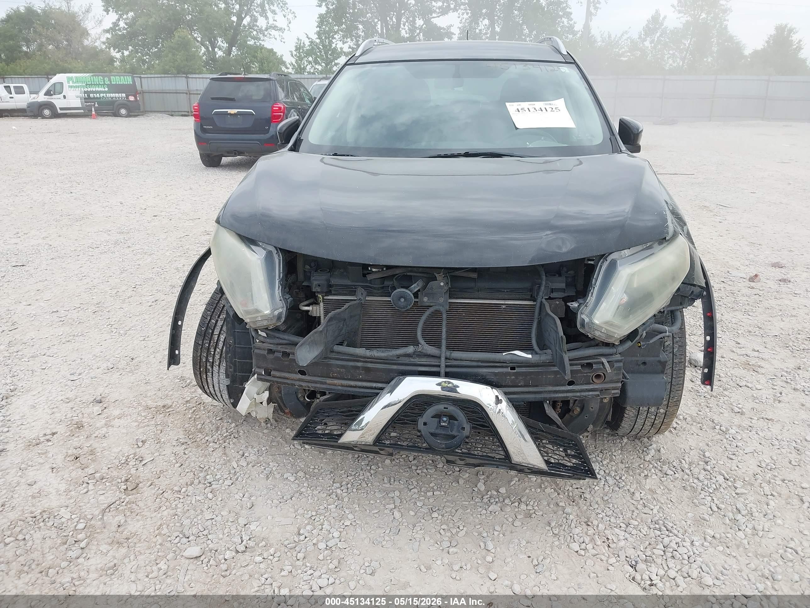 2014 Nissan Rogue Sv Black vin: 5N1AT2MV1EC780153